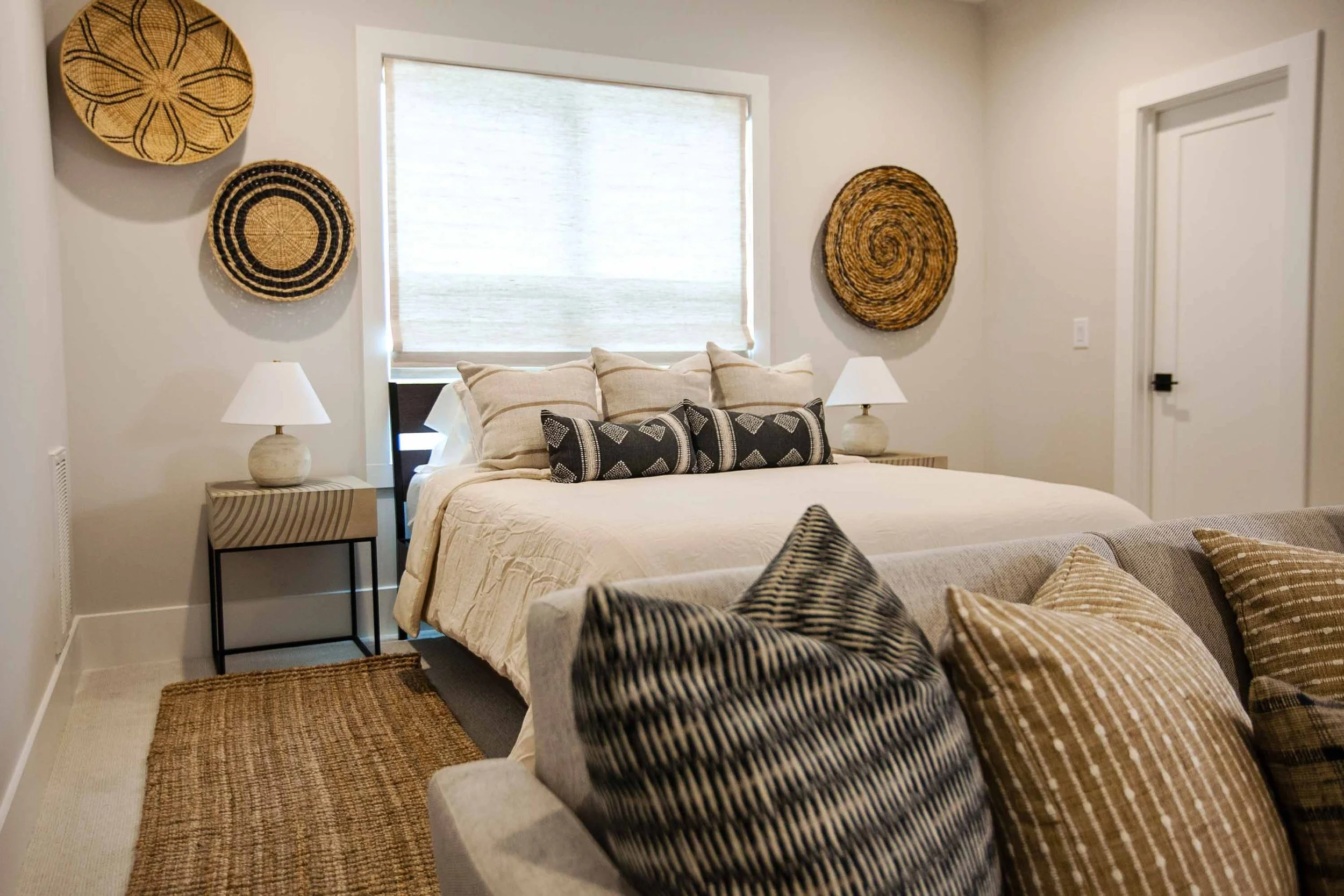 1. designed to promote rest and restoration in a Cary, NC home.