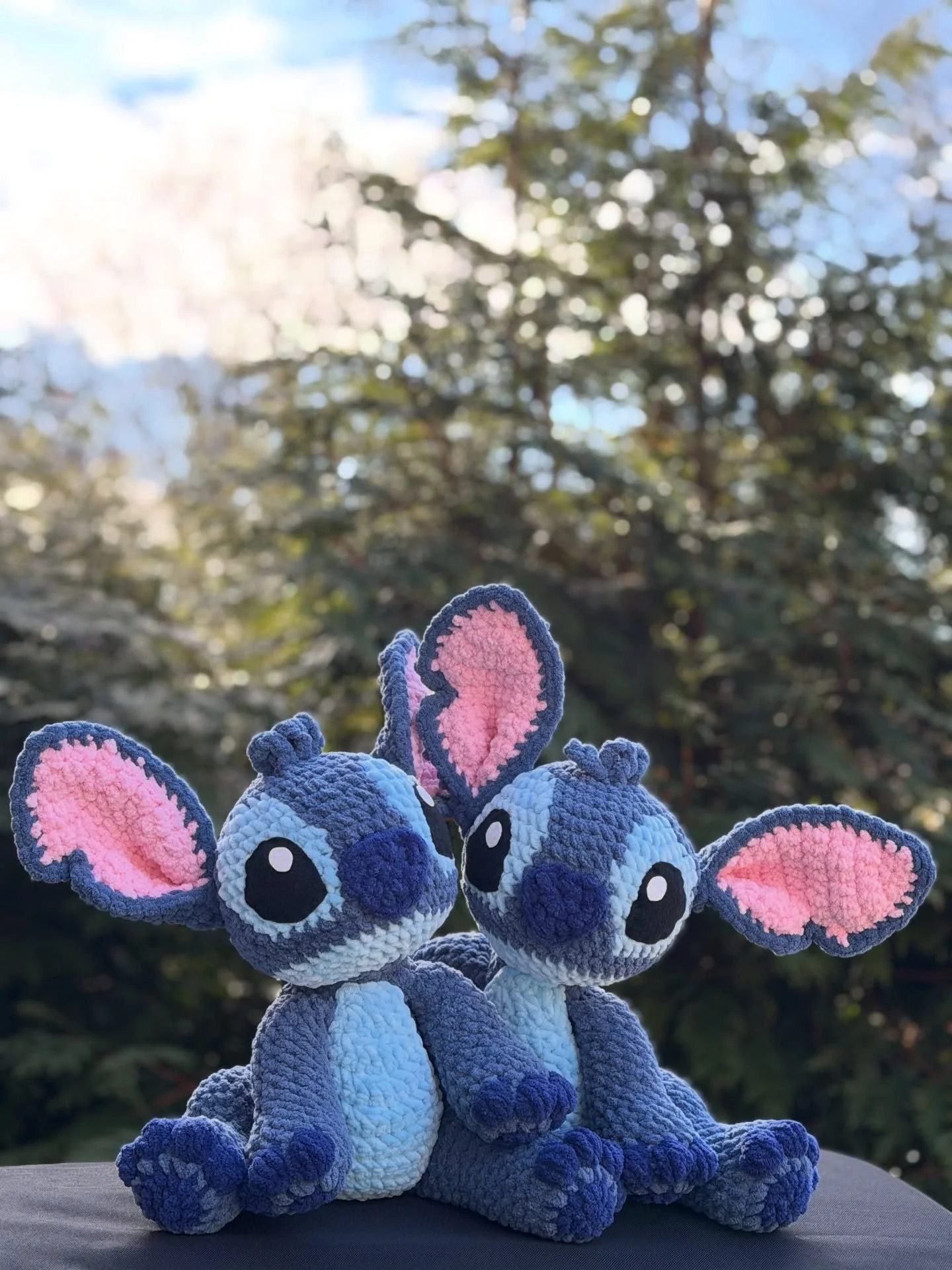 Not one but two Stitches complete! These babies were a labor of love but soooo worth it. Look how cute they are! 🤩

Pattern by @wooleytunes 🫶🏻