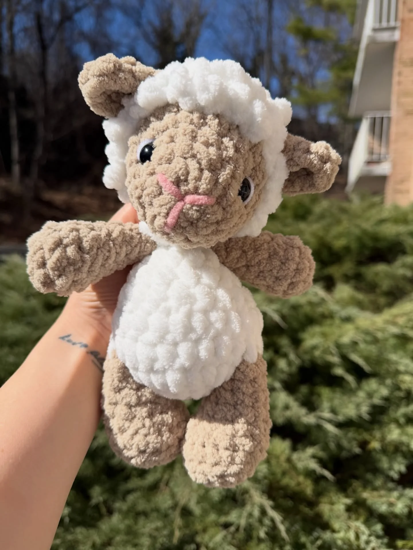 It&rsquo;s Spring &amp; I&rsquo;m on a sheep kick. 🌷🐑 

Sweet Luna Lamb - pattern by @jennyloopydo 🫶🏻