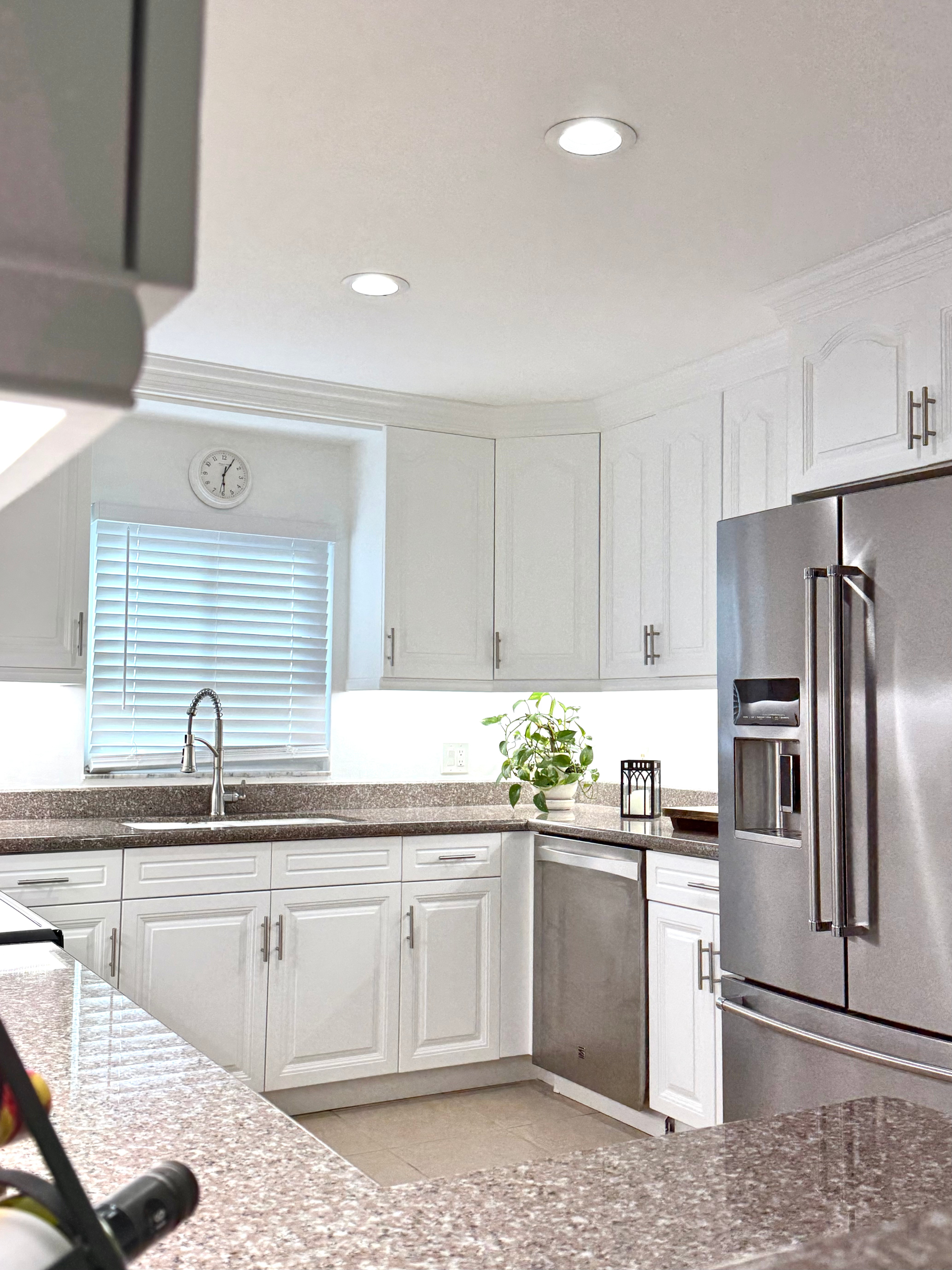 Completely renovated white kitchen