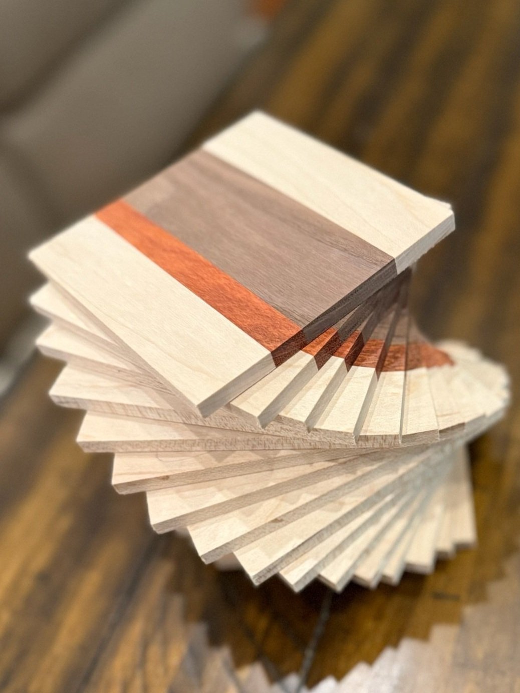 Underline Stripe Drink Coasters