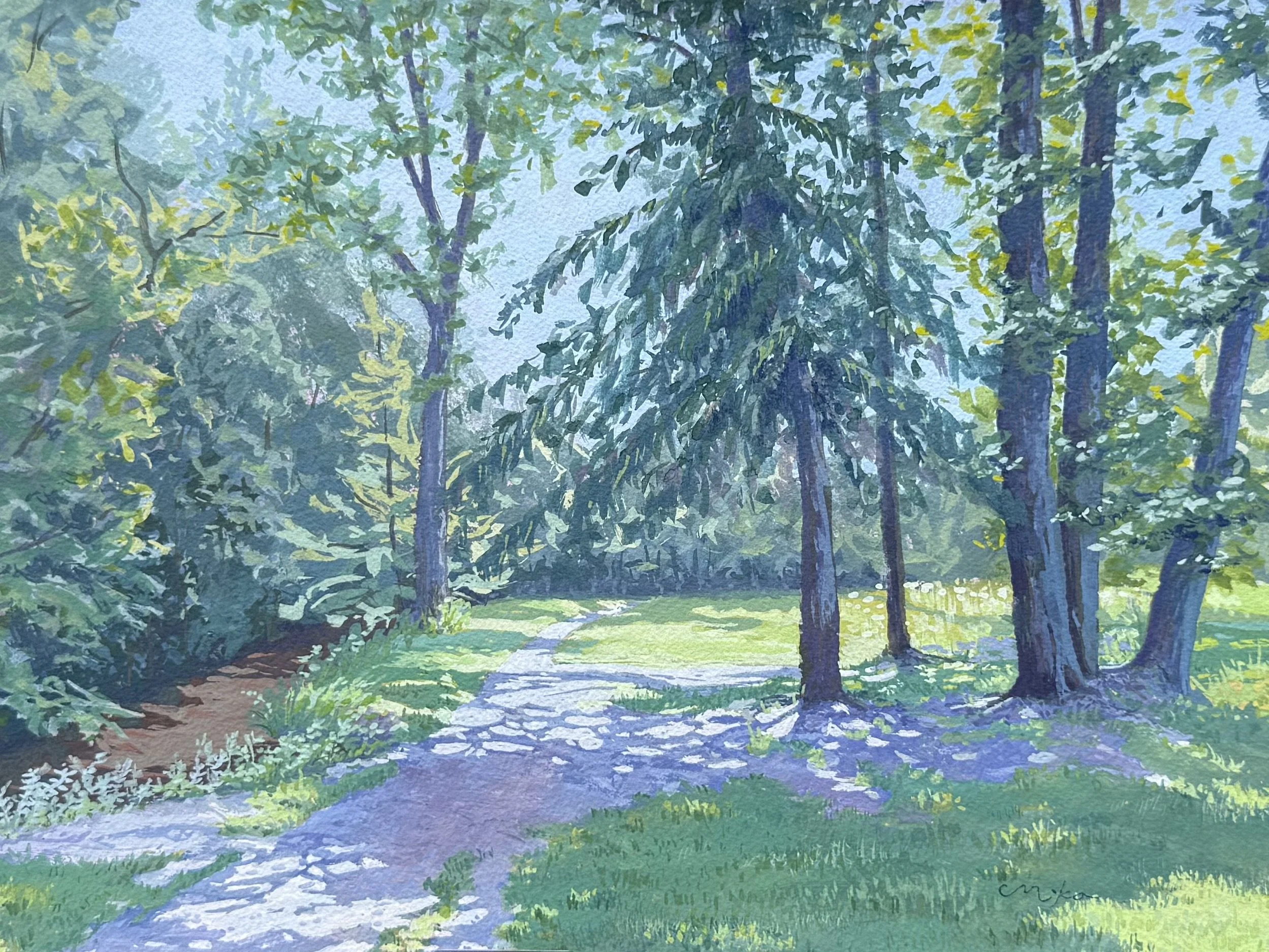 Nostalgia Trail, 10”x8”, Gouache | August 2025 |