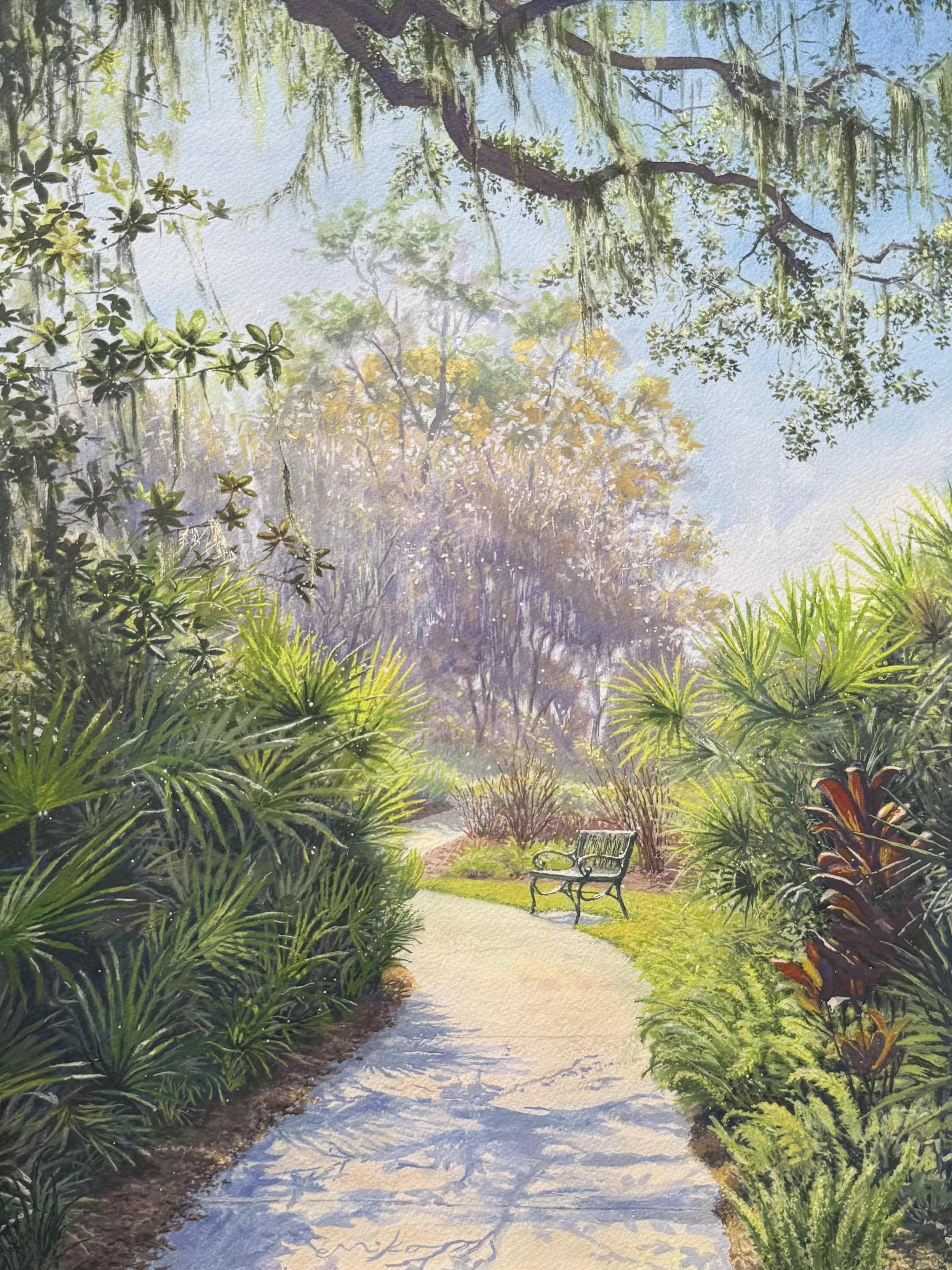 Snow Bird’s View on Christmas, 12”x16”, Gouache | January 2026 |