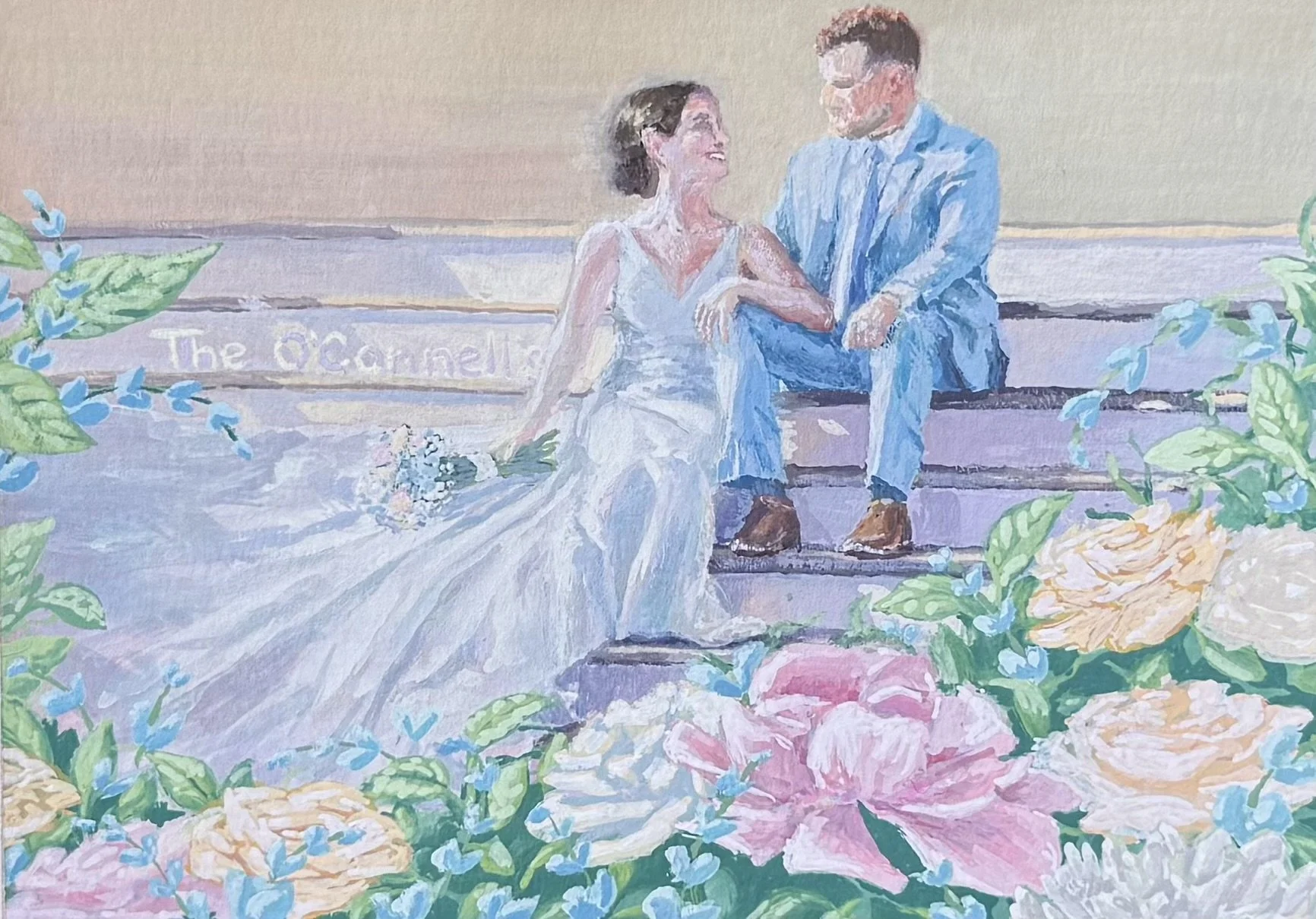 The O’Connell’s, 7”x5”, Gouache | August 2026 | Commission