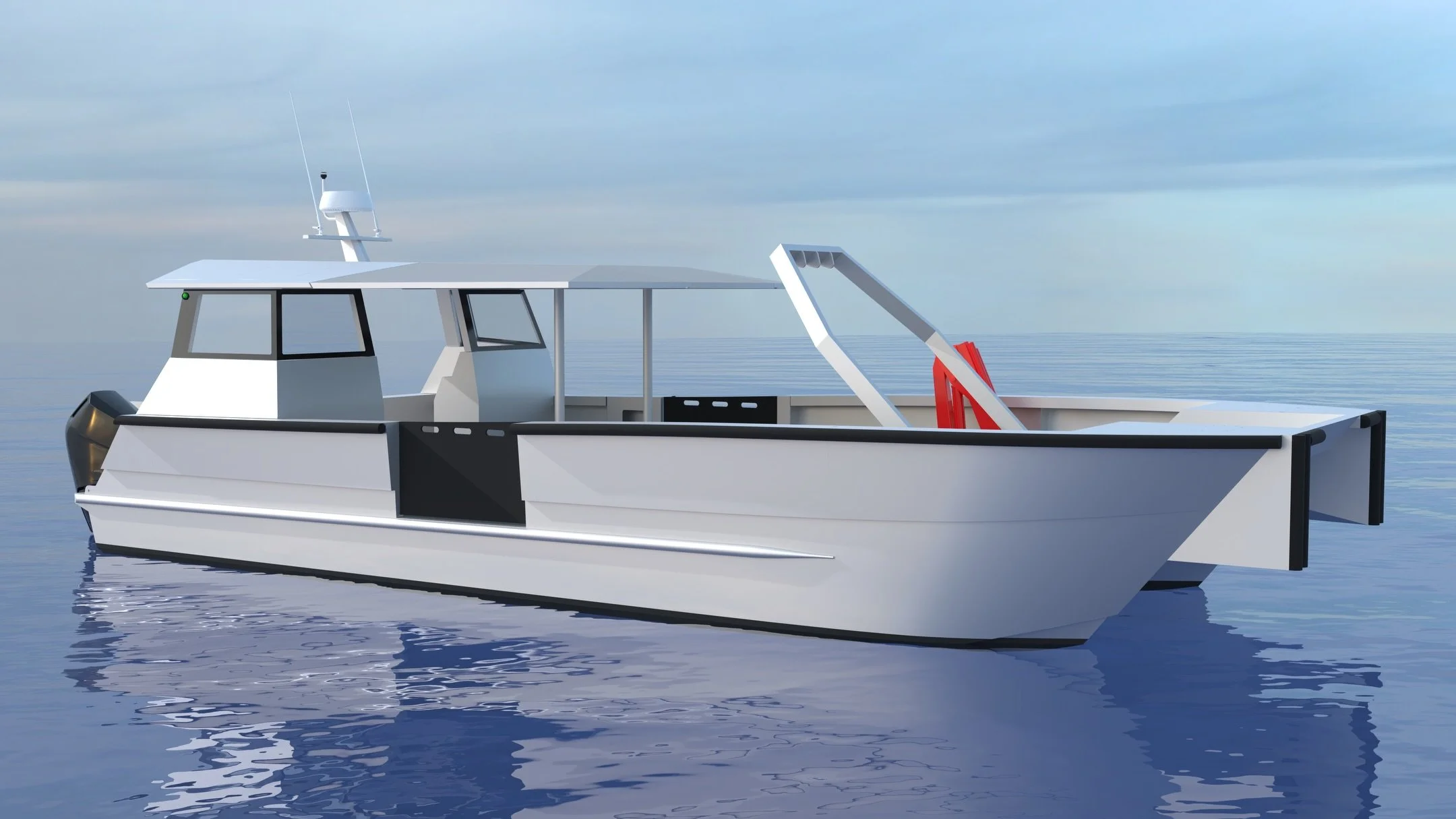 Introducing Black Rhino 🦏 

High Performance Marine has completed the design phase of this vessel and are heading into fabrication. 

Utilising the proven Titan hull for its performance, stability and durability, this workboat has been custom design
