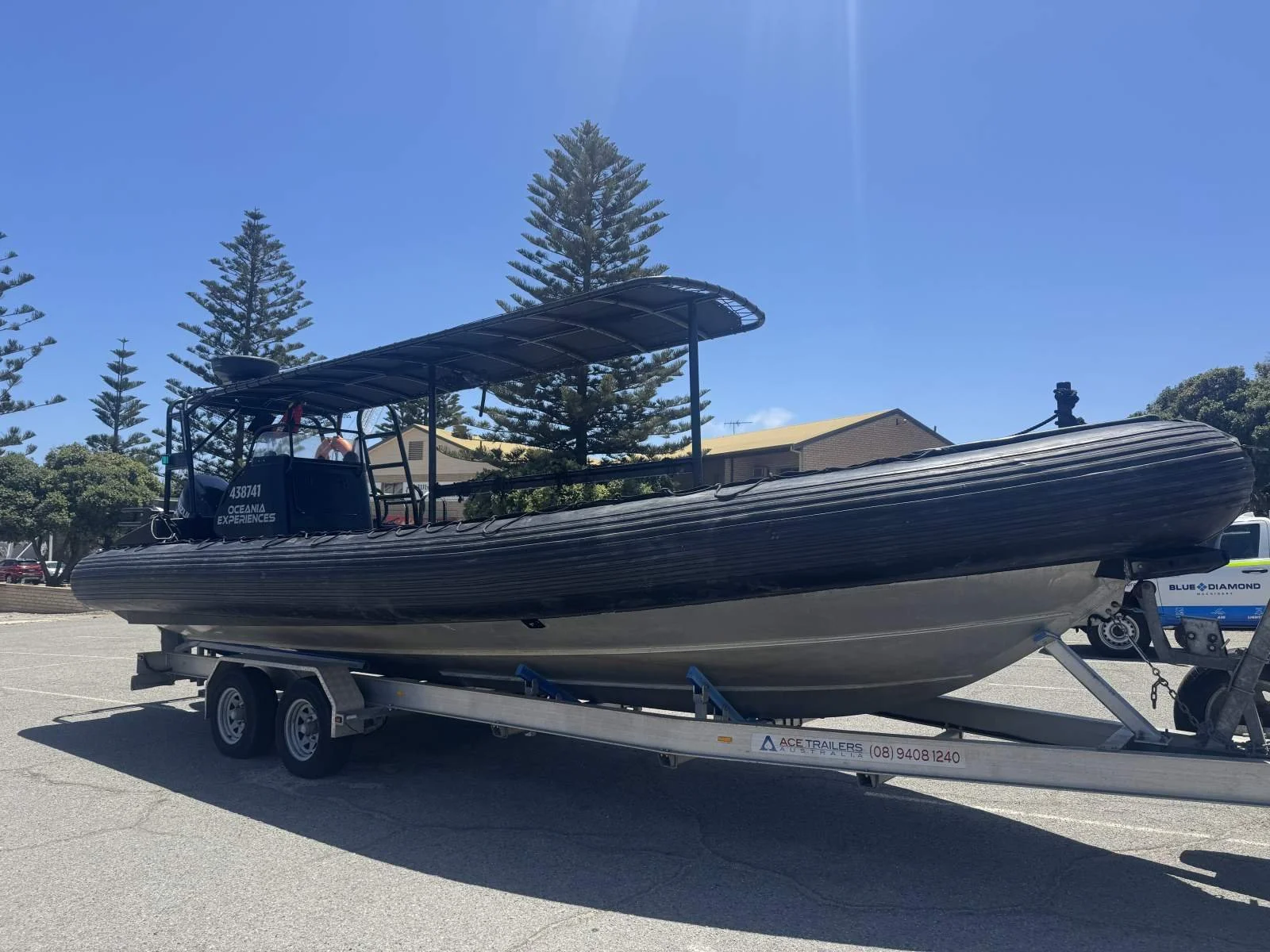 Rigid inflatable boat. Commercial Work Boat Hire South West Western Australia