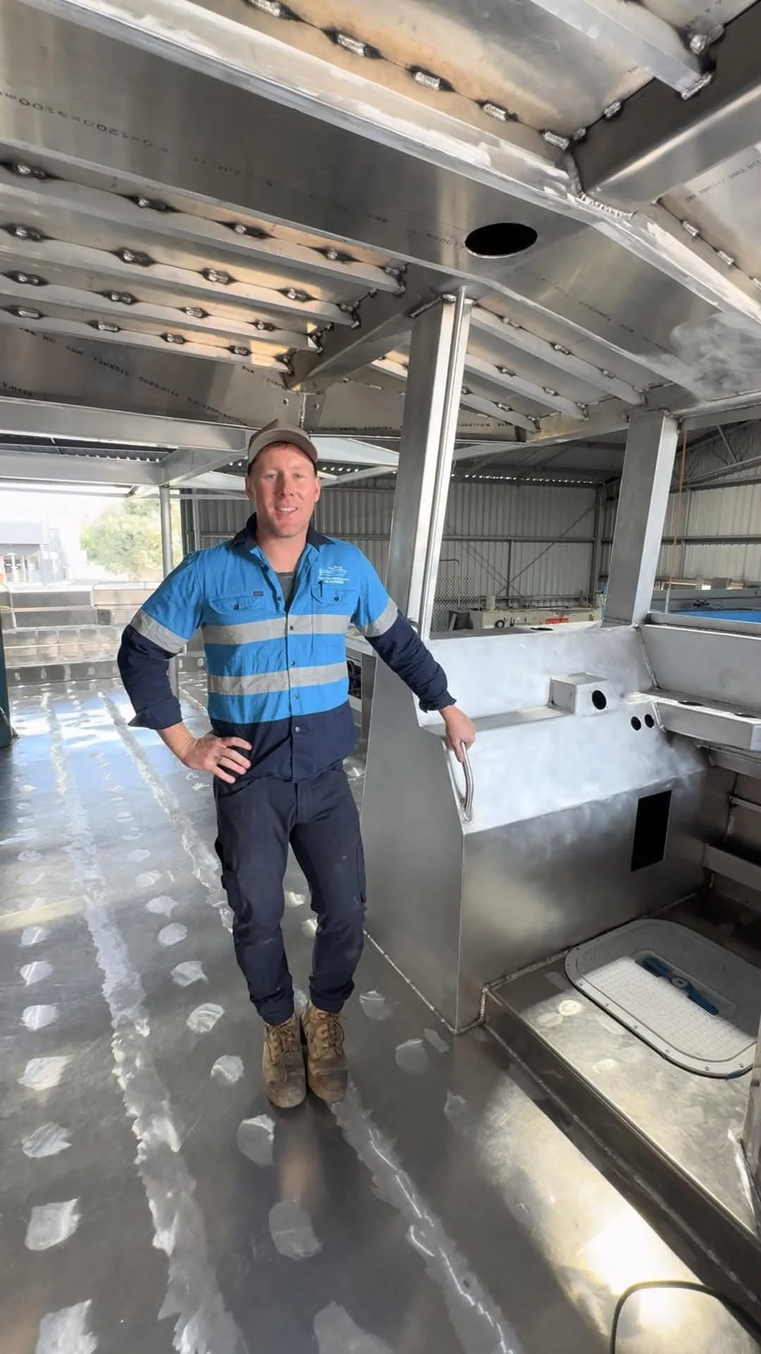 Jesse Pesch, the owner of High Performance Marine, with more than 20 years experience in the marine industry, including fleet management, engineering and offshore. Vessel under construction.