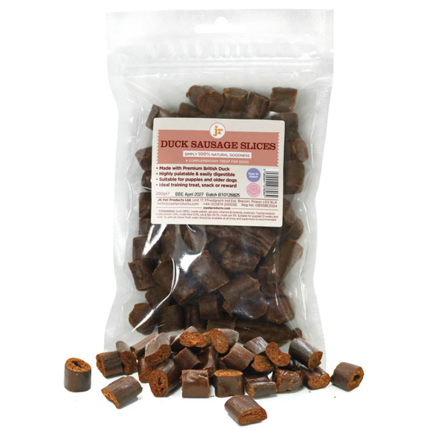 Premium Duck Sausages: By JR Pet Products (250g)