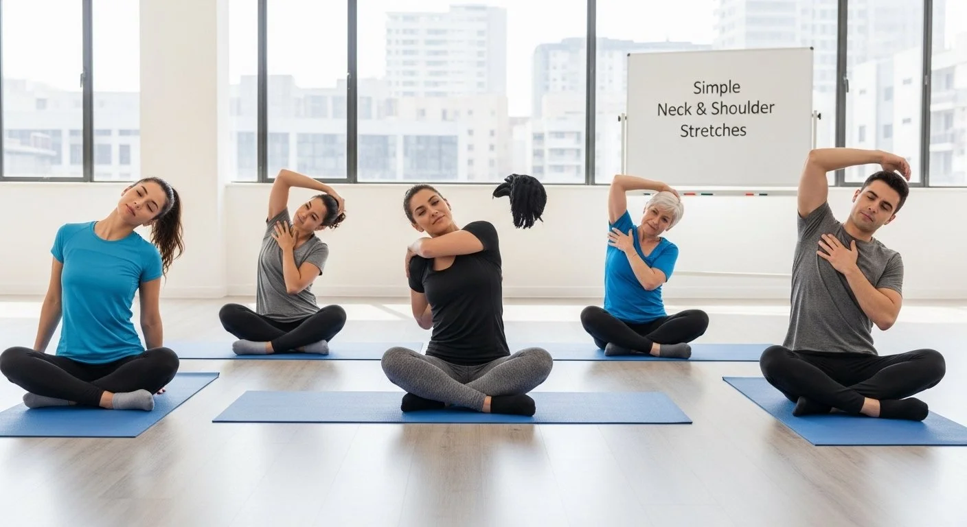 Neck and sholder pain stretches