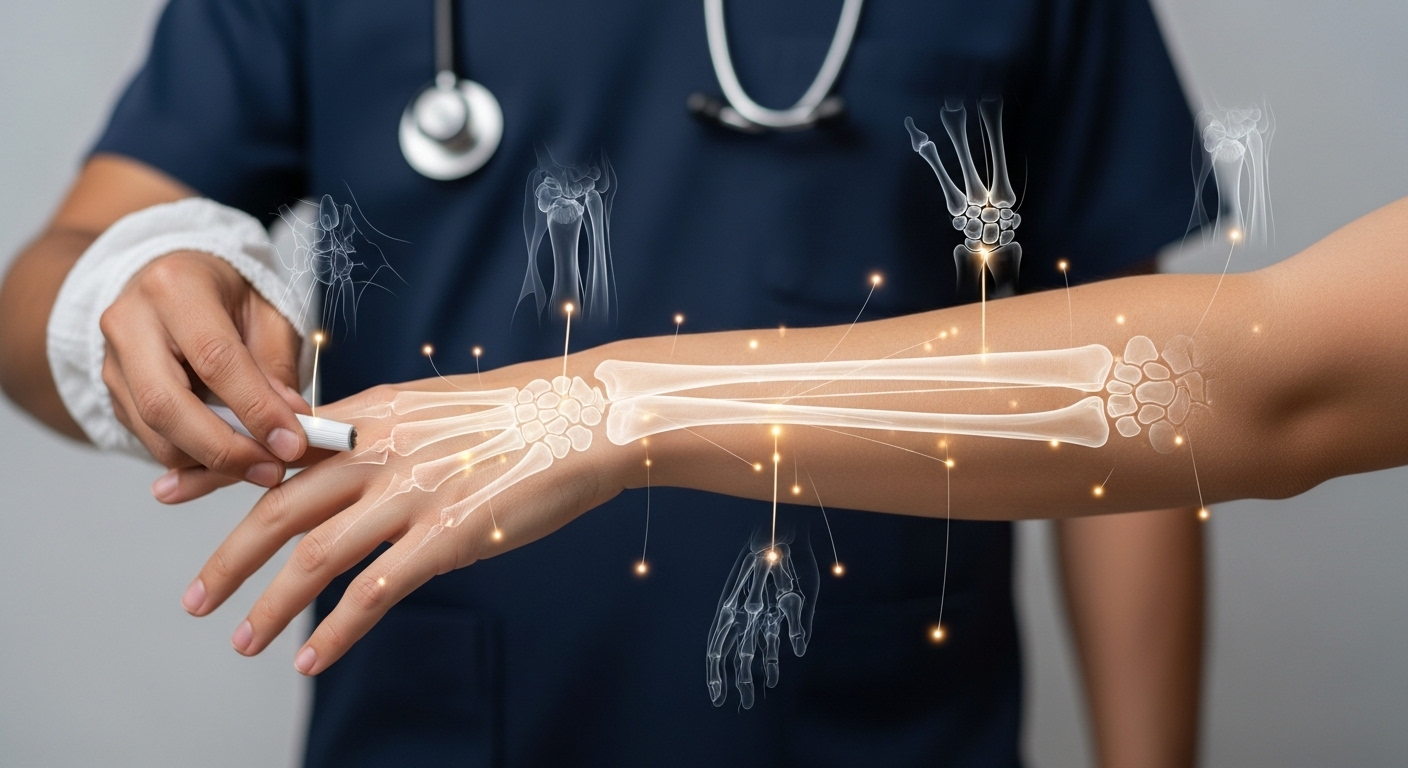 interconnected nature of the hand, wrist