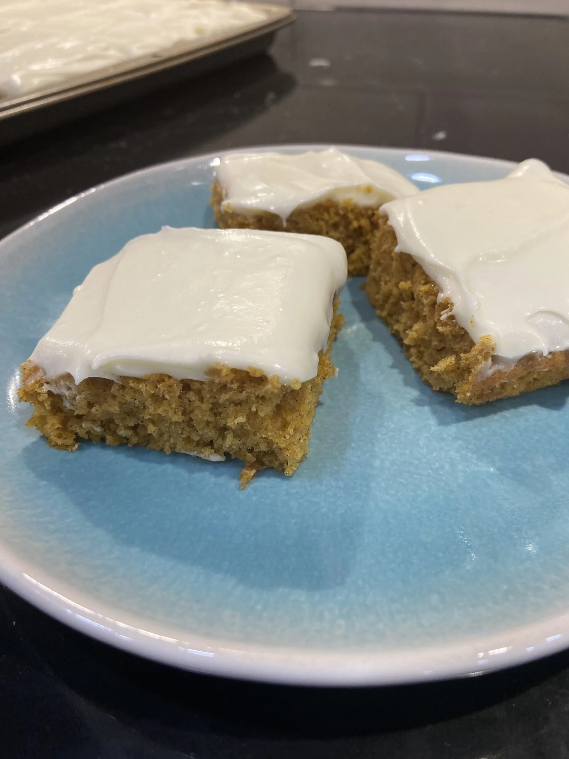 Pumpkin Bars with Cream Cheese Frosting