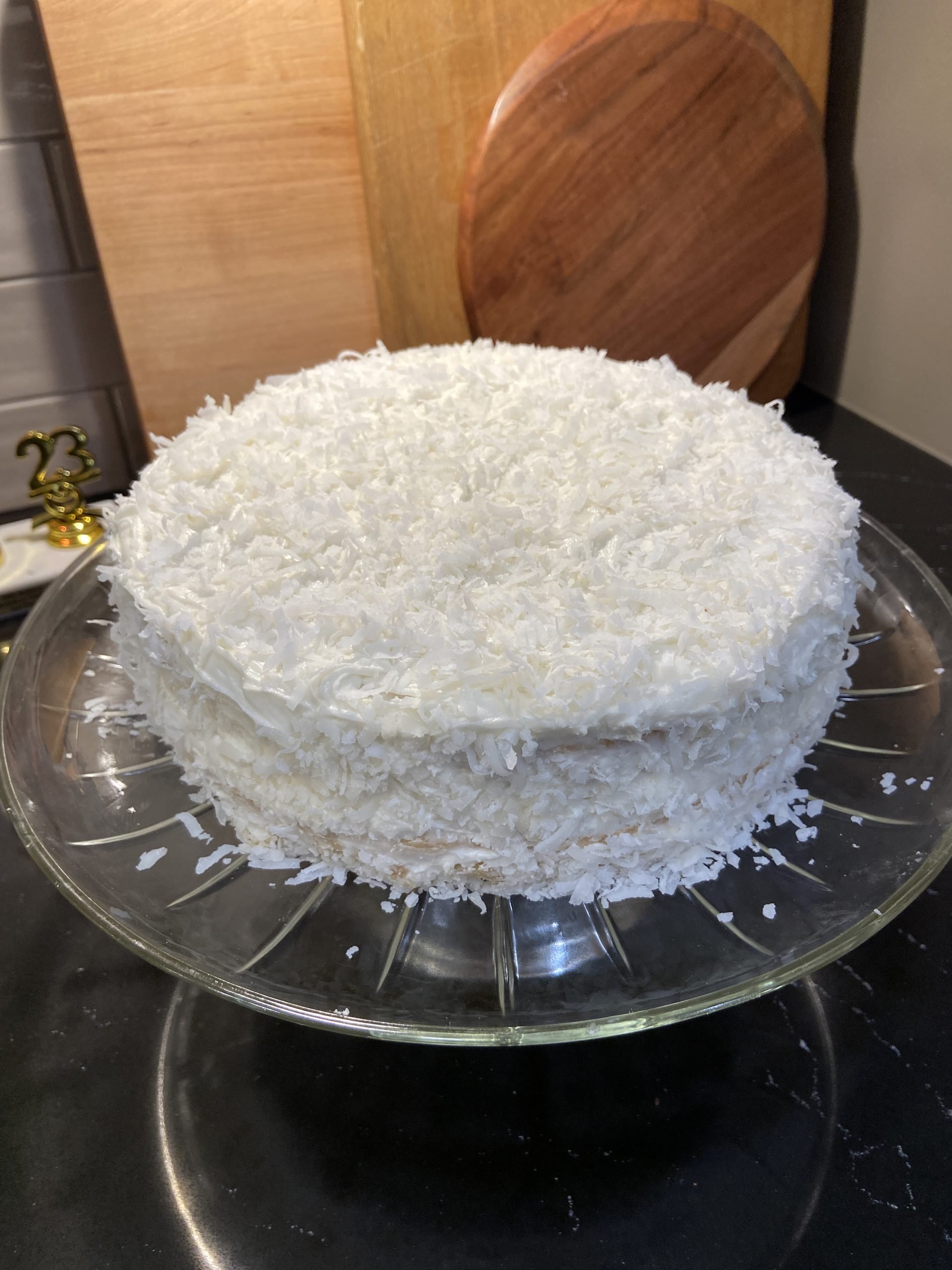 Coconut Cake with No Eggs, Tree Nuts, or Soy
