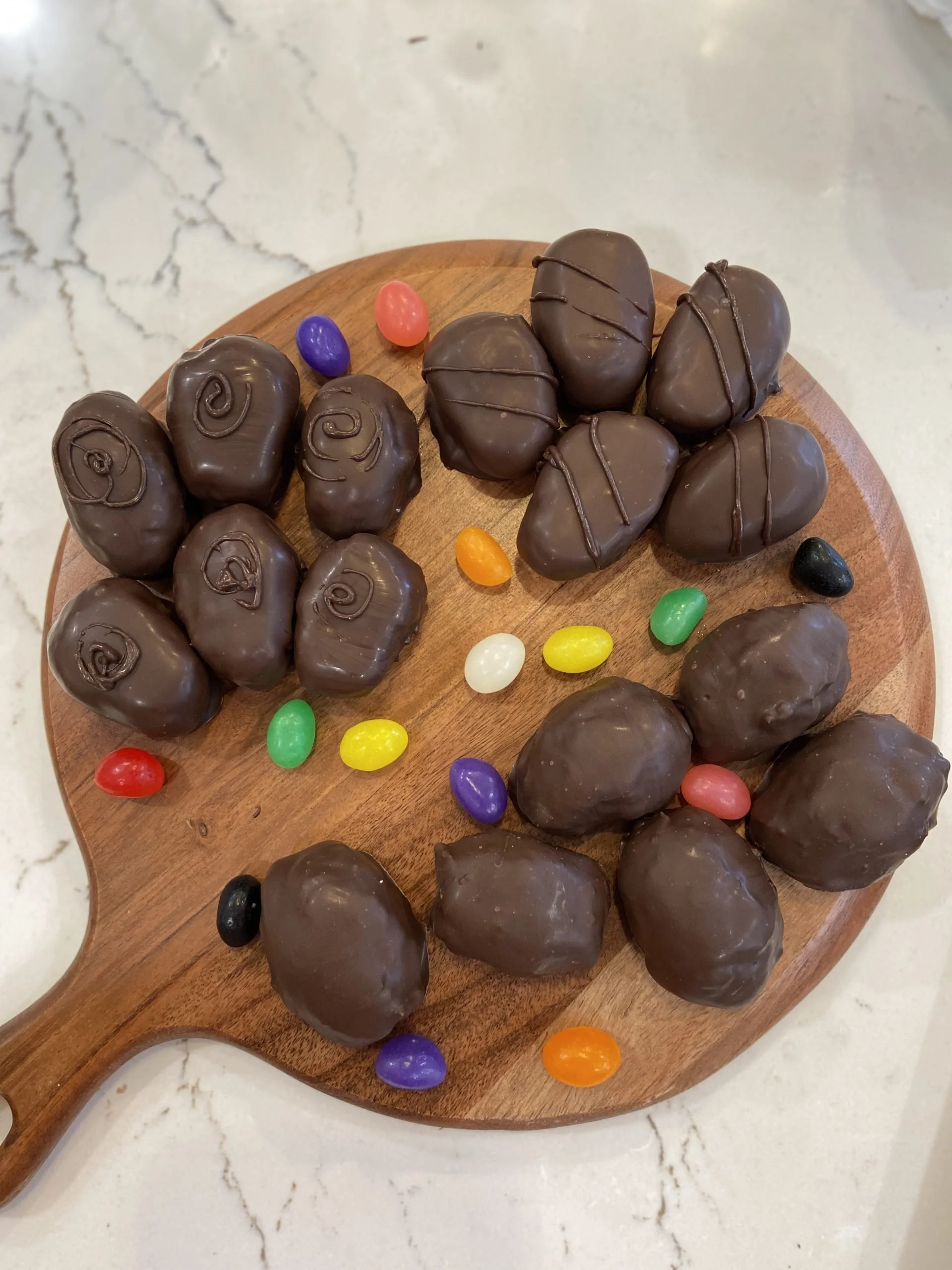 Chocolate Covered Vanilla Easter Eggs