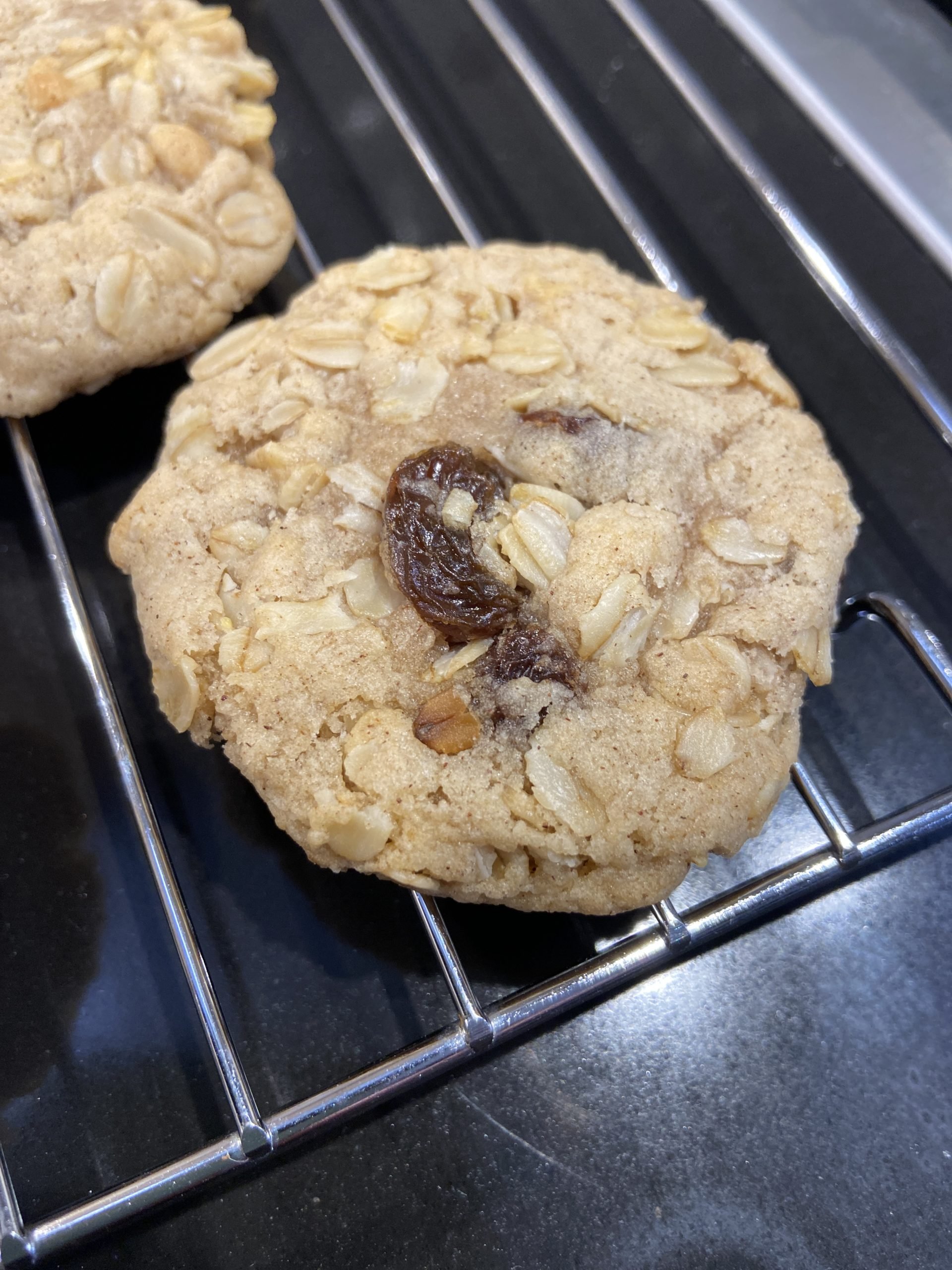 Eggless Oatmeal Raisin Cookies