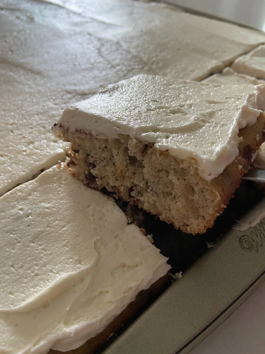 One-Bowl Banana Bars with Cream Cheese Frosting