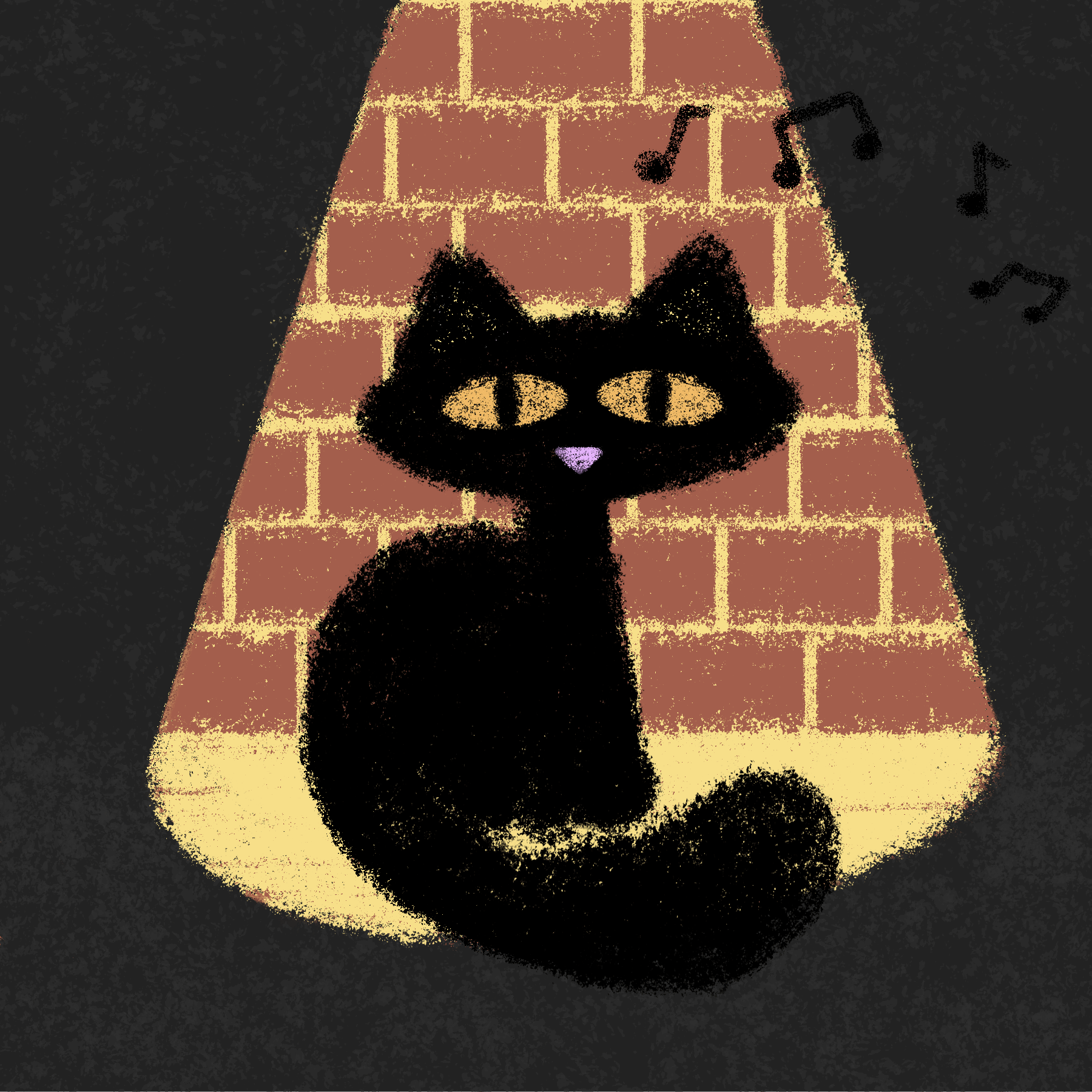 Concept GIF for Cool Cats of Jazz Alley by Emma Jewell Barnett.