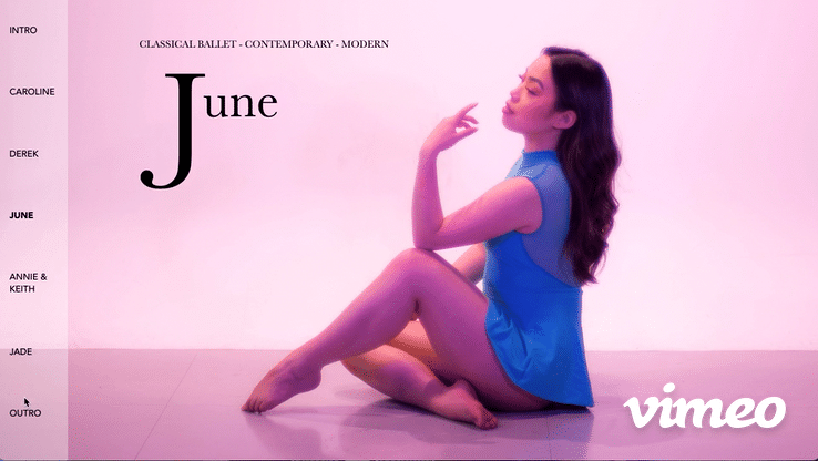 Intro page for JUNE.