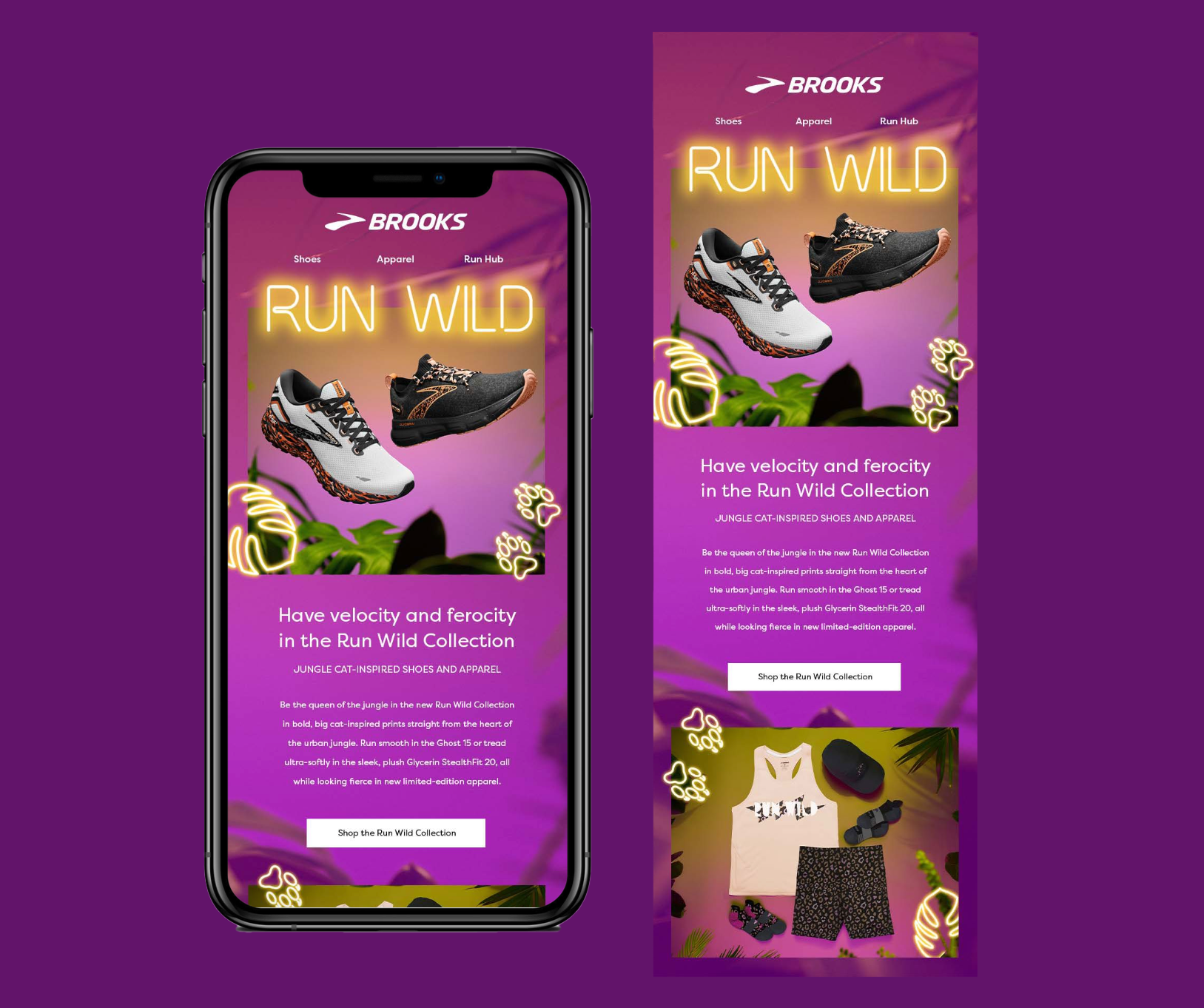 Run Wild MRA assets. Photography by Matt Larson, art direction and designs by Emma Jewell Barnett.
