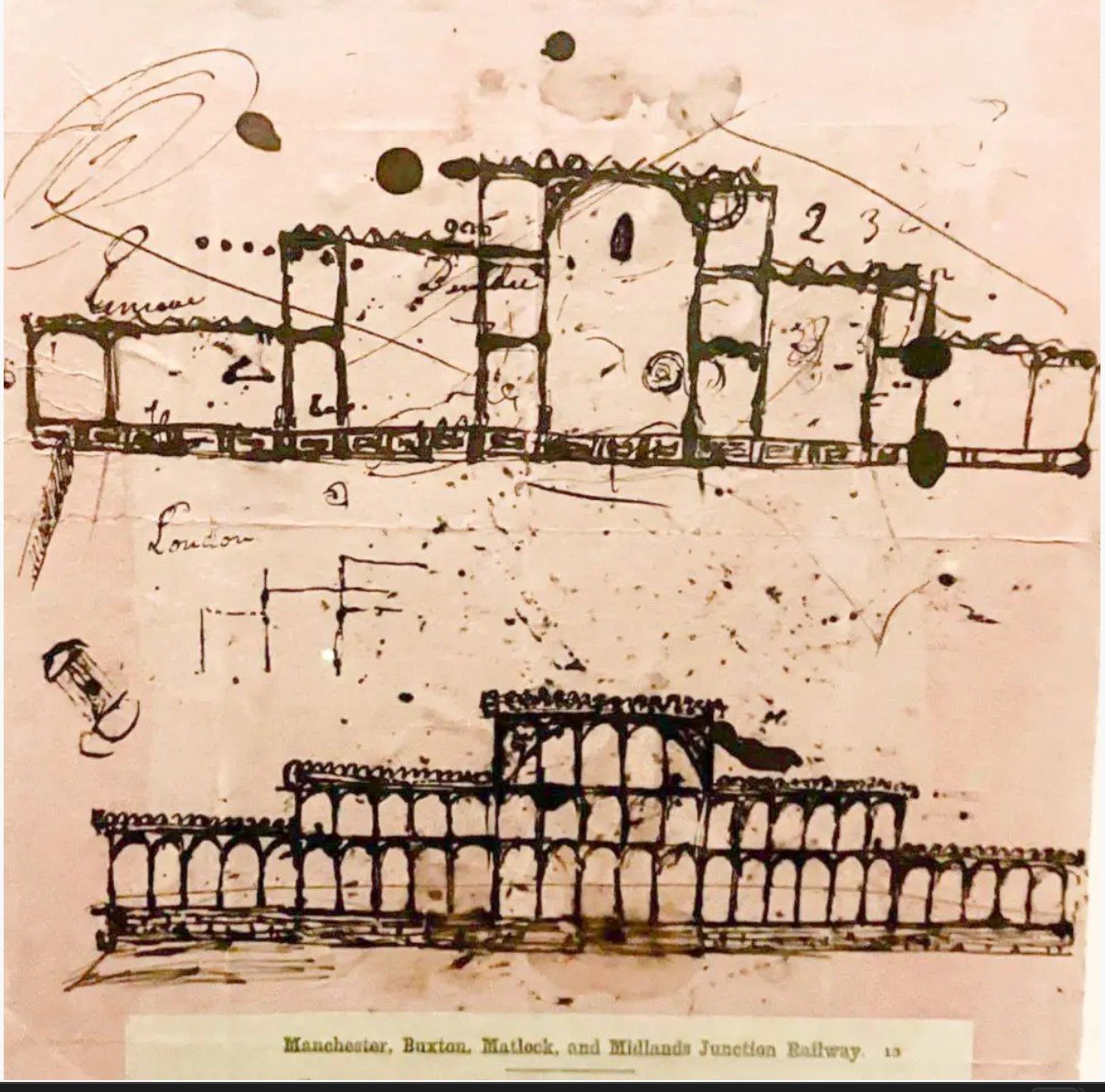 Joseph Paxton scribbled the design for the Crystal Palace on some blotting paper