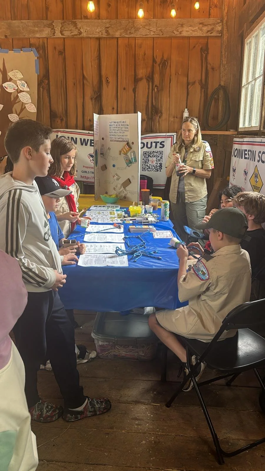 Recruiting new Scouts at LaChat Ecofest!