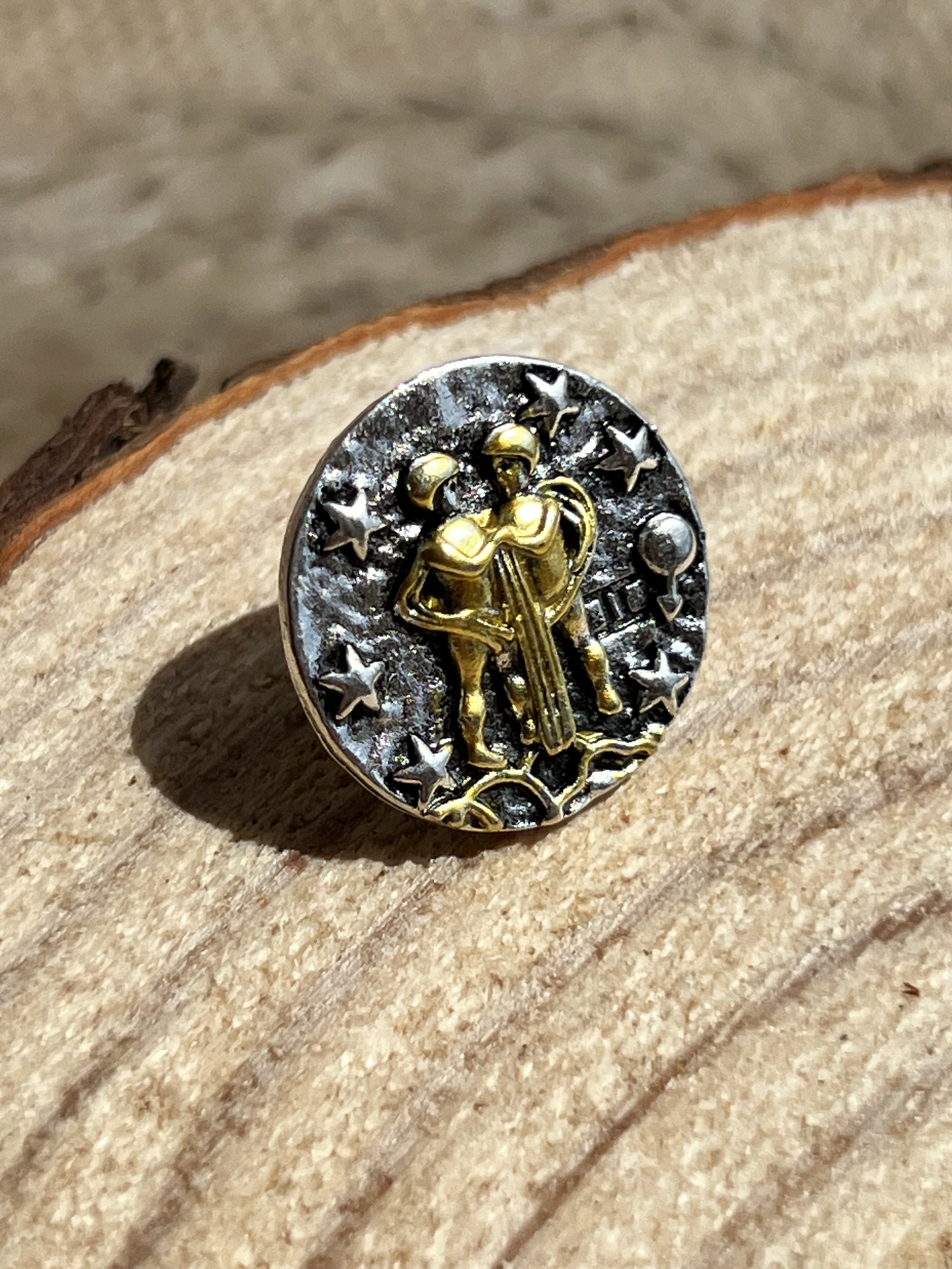 Antiquity Gemini Pin