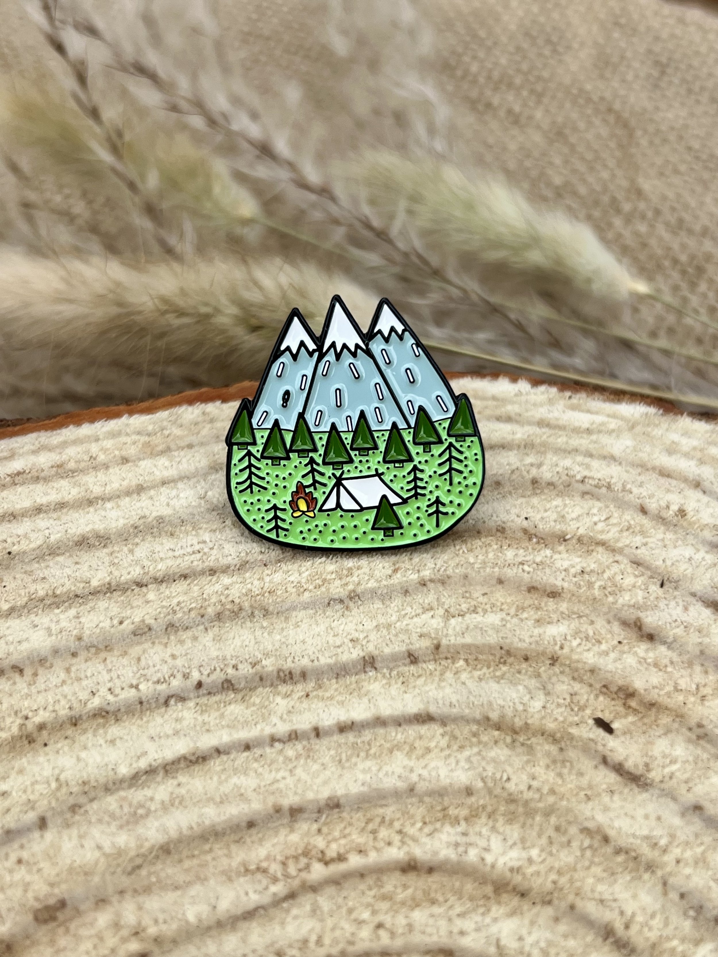 Mountain Campsite Pin