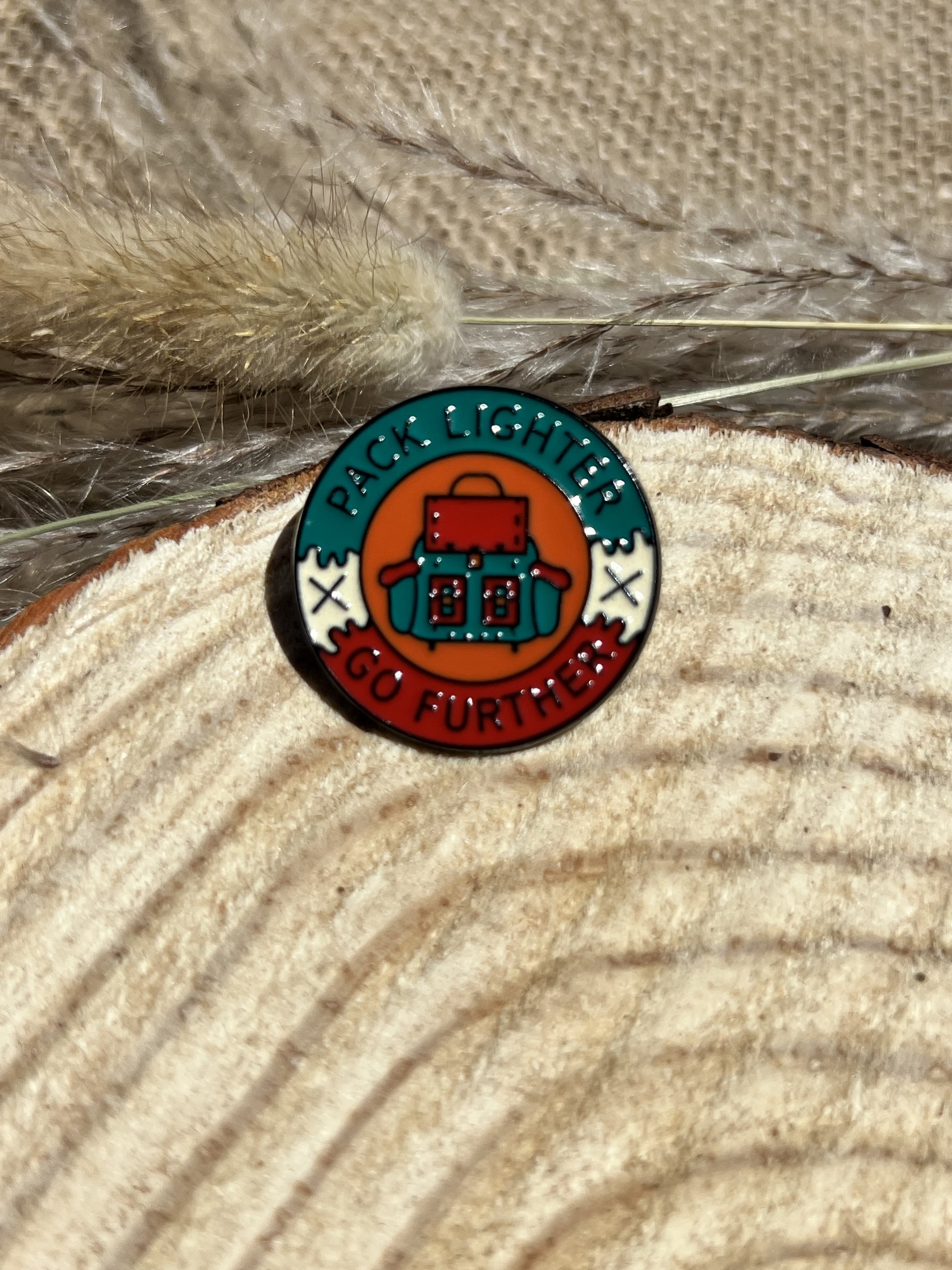 Pack Lighter, Go Further Pin
