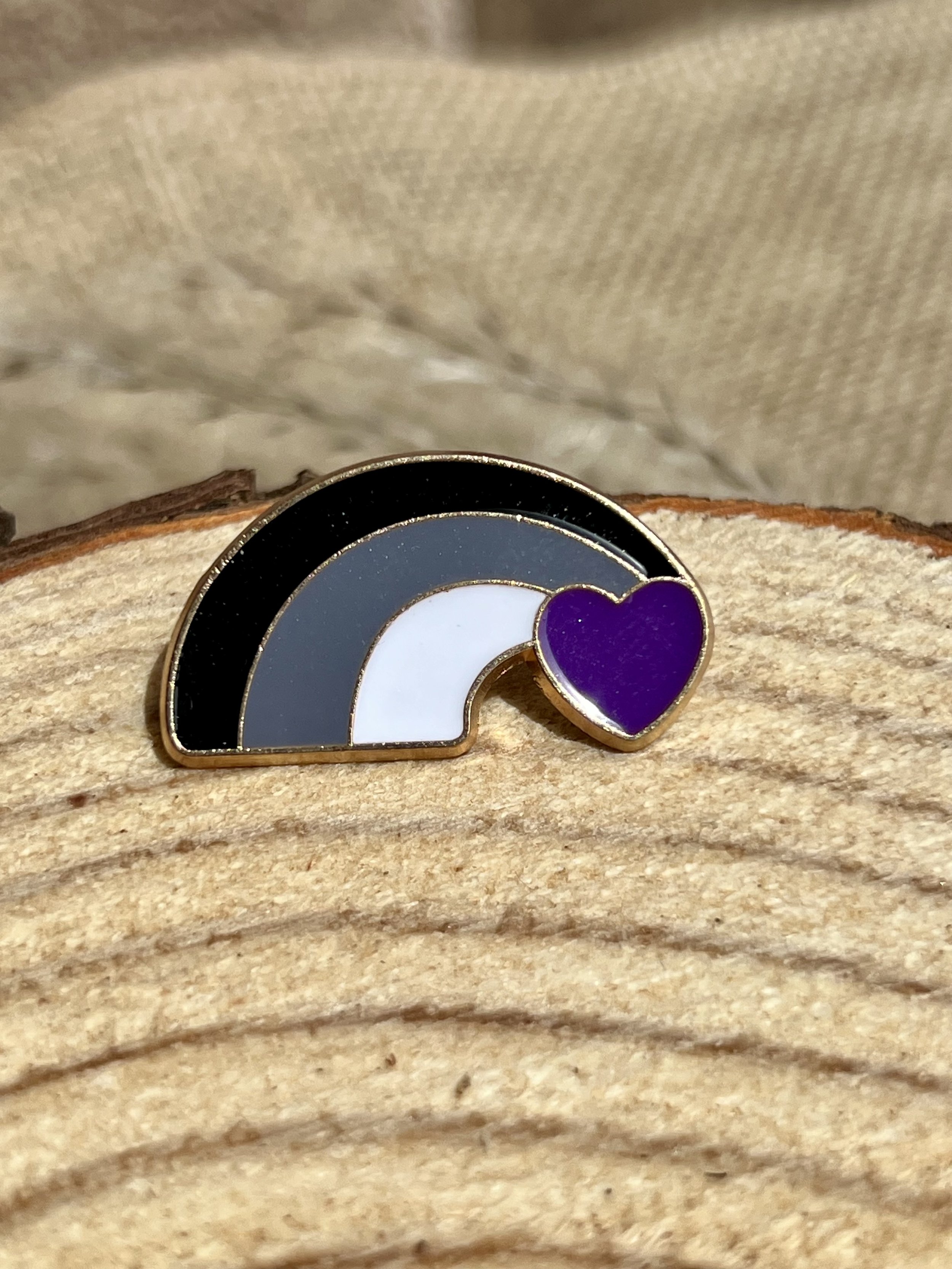 Asexual Rainbow Pin