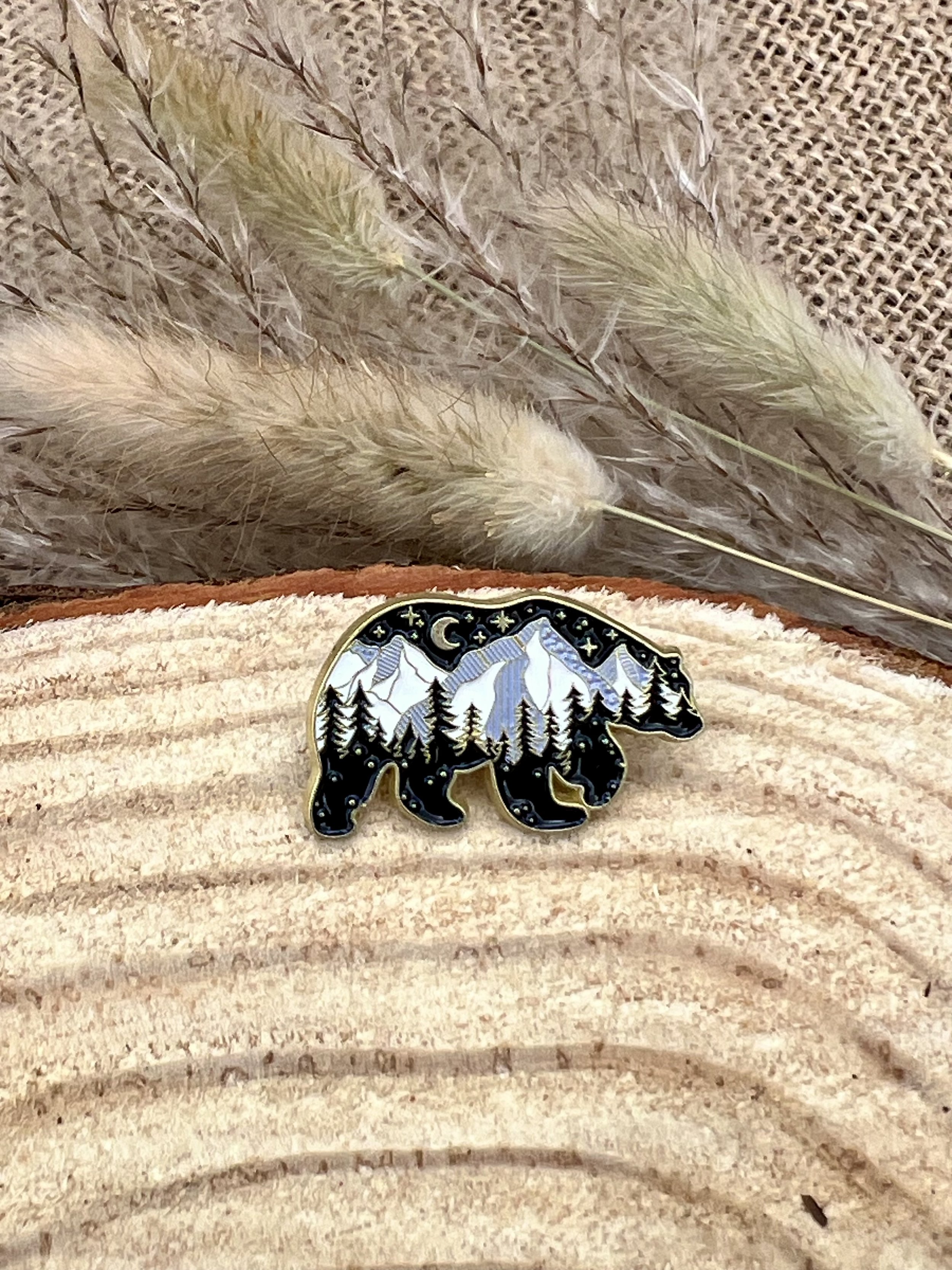 Night Bear Pin