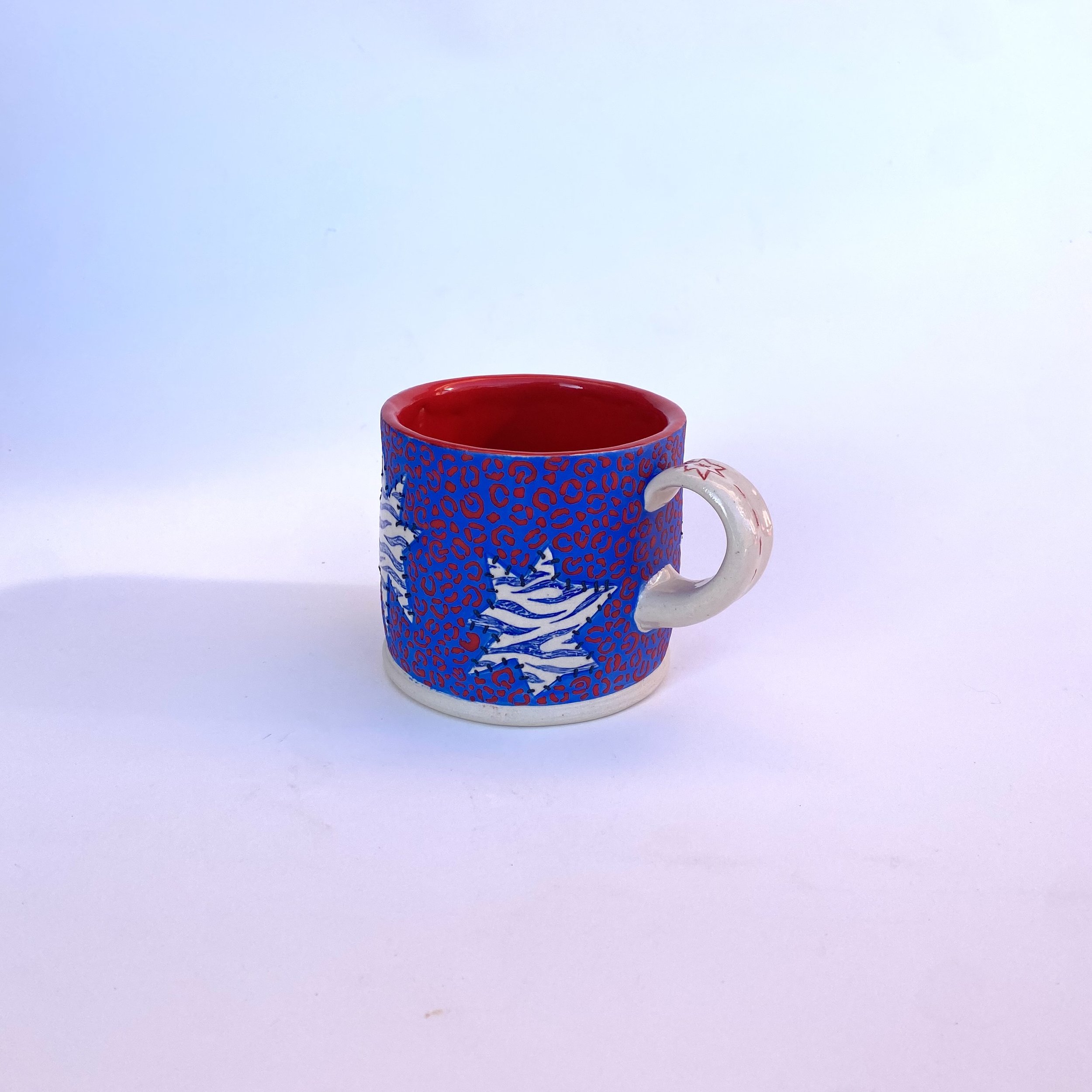 Star Patch Mug, 2025
Stoneware, underglaze, glaze, slip
4.5 x 3 x 4.5"