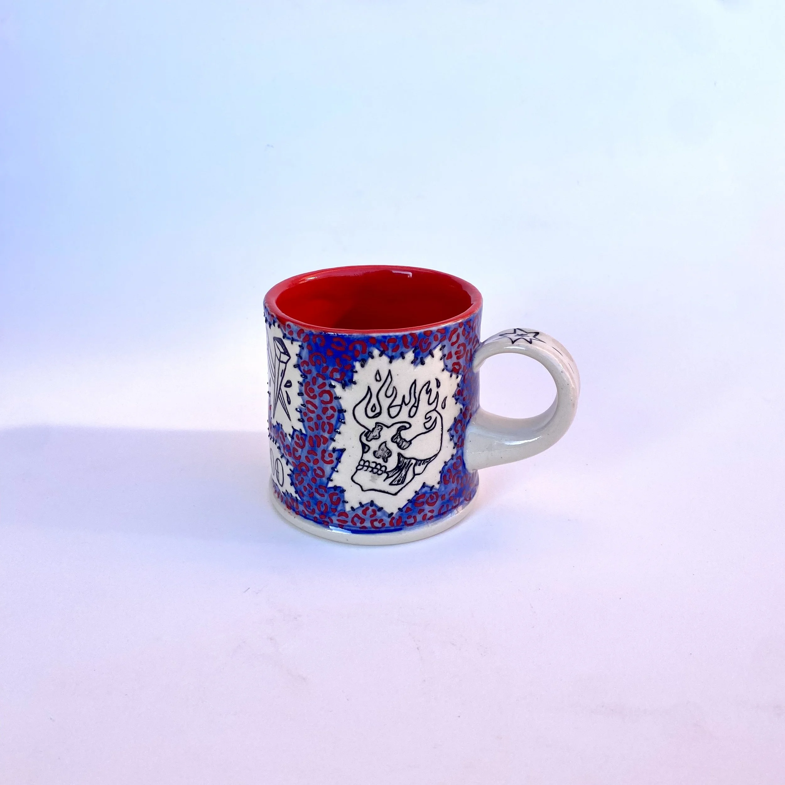 Patch Mug 1 , 2025
Stoneware, underglaze, slip, glaze
5 x 3 x 4.5"