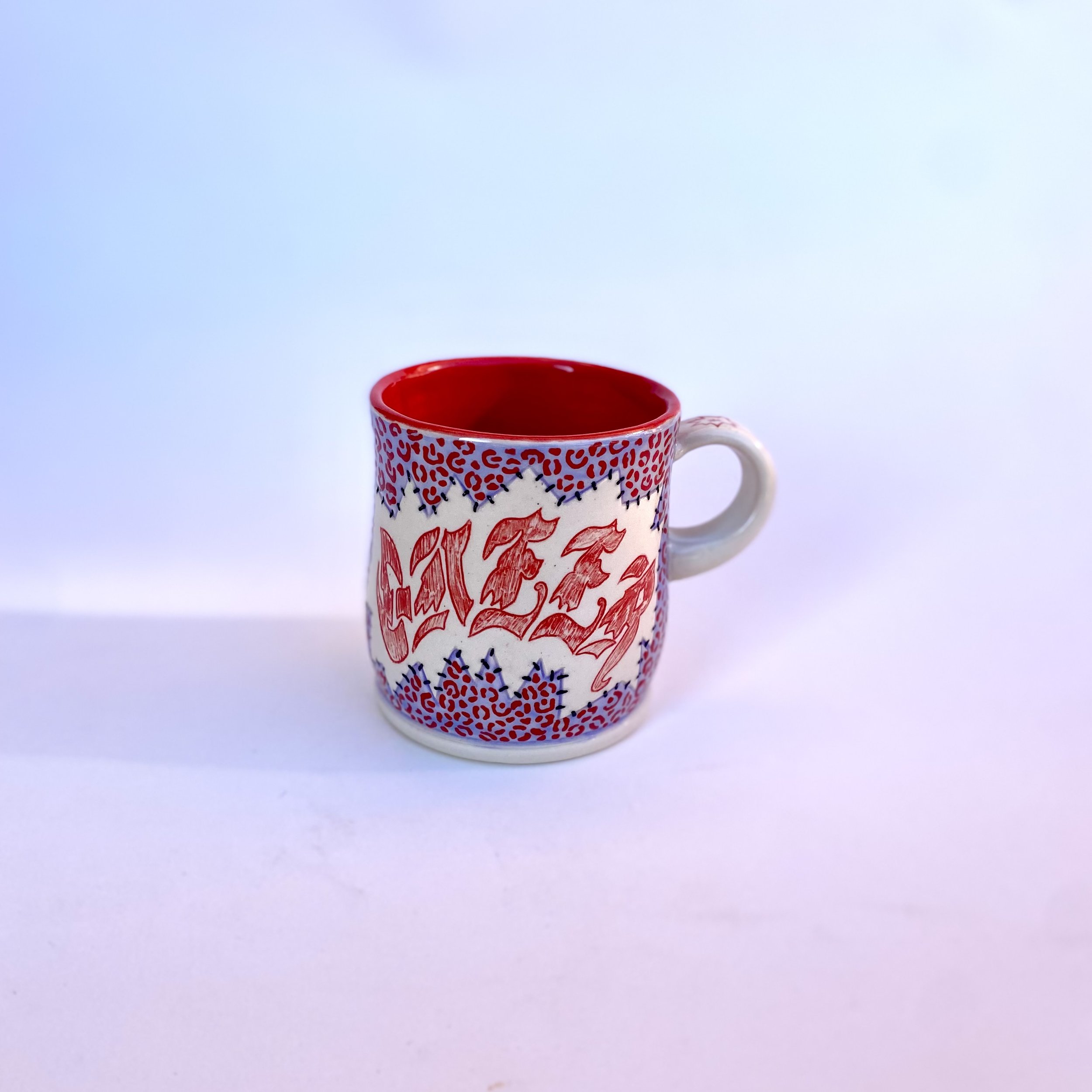 Queer Patch Mug, 2025
Stoneware, underglaze, glaze, slip
5.5 x 3 x 4.5"