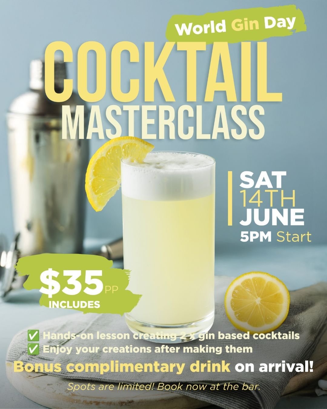 Cocktail Masterclass - World Gin Day