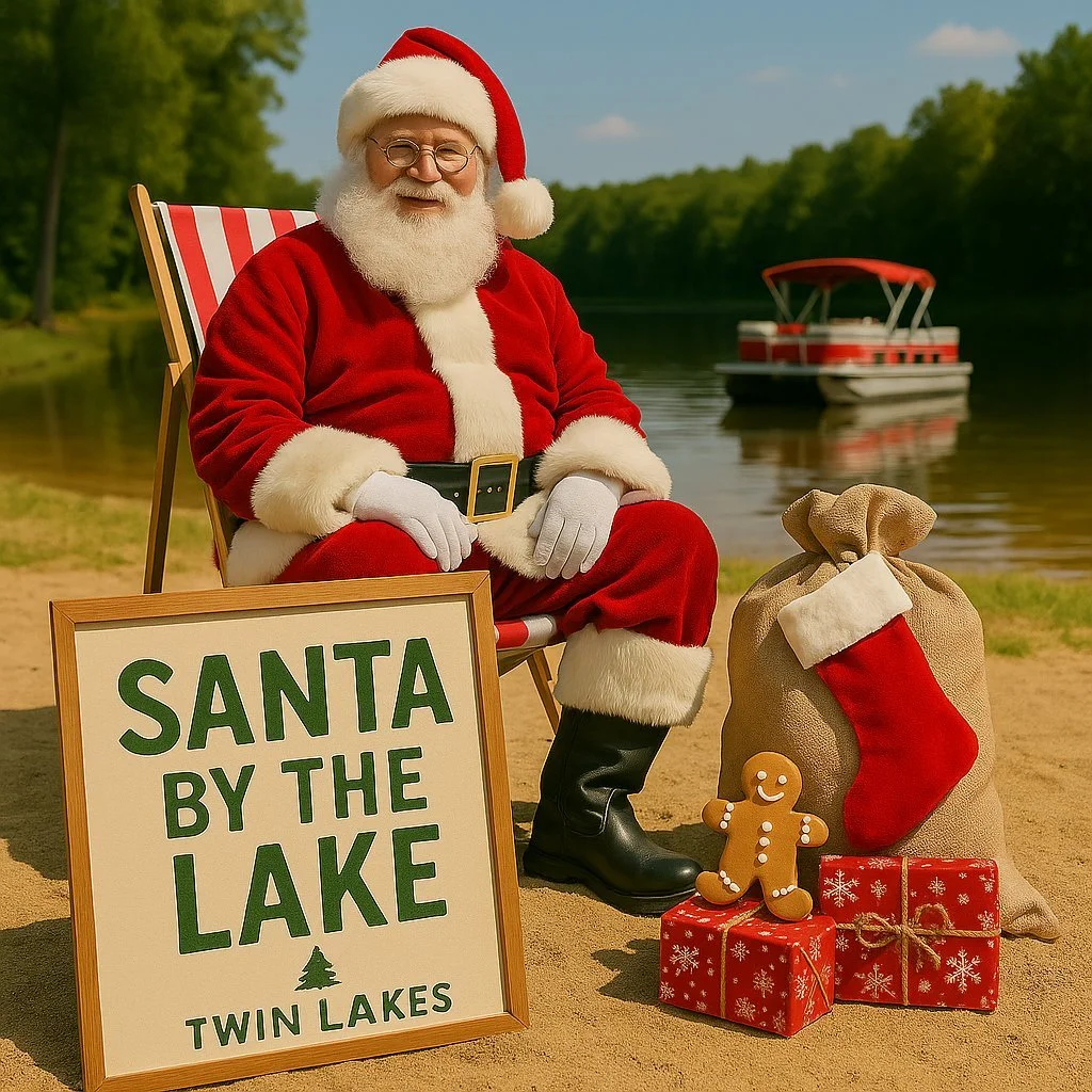 Santa by the Lake