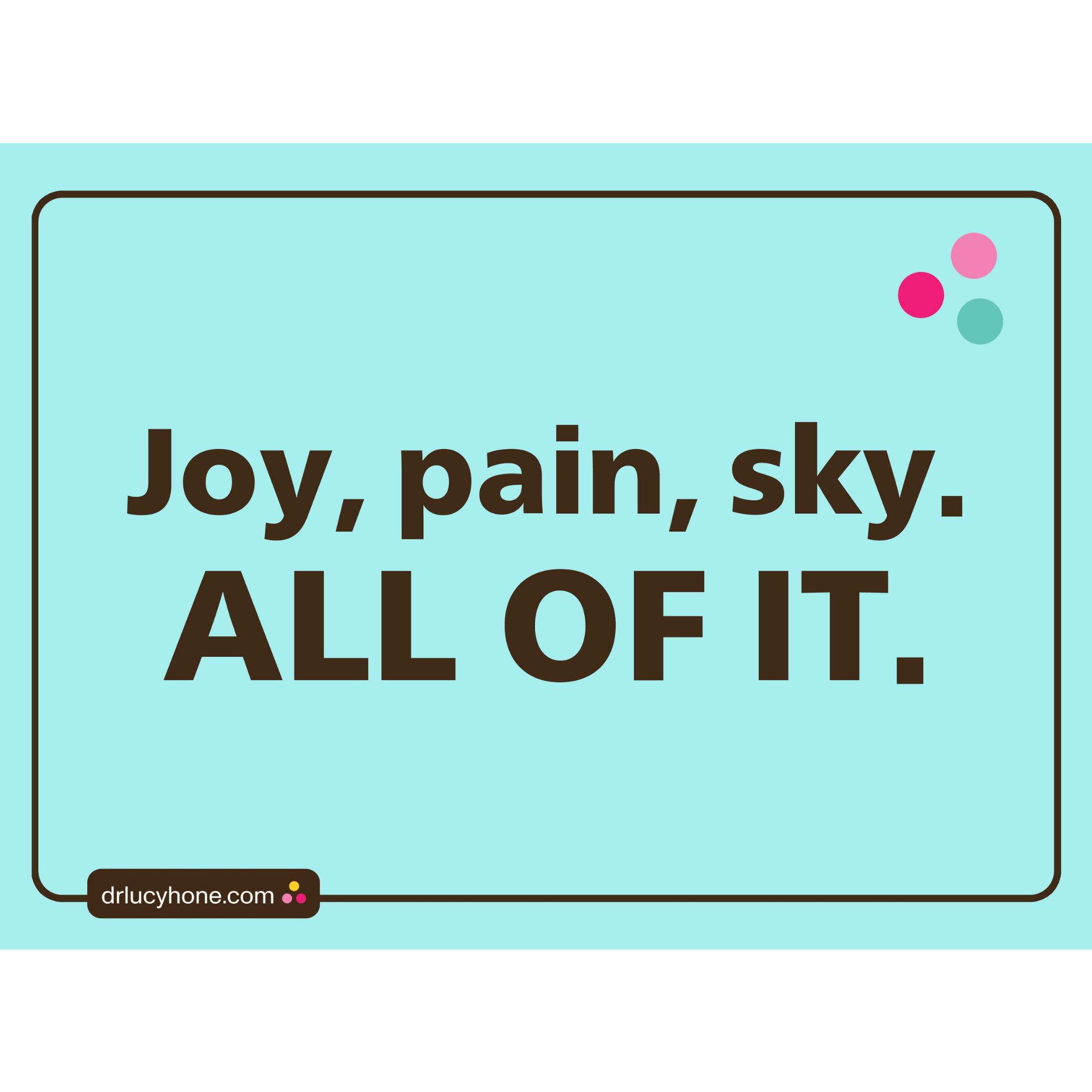 A3 Poster | All of It (Pastel Blue) - Digital Download