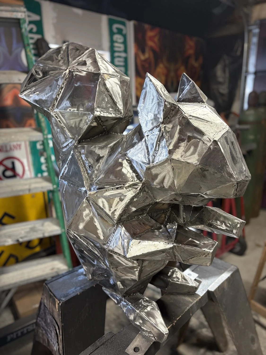 Sindri the Squirrel with grinded seams 