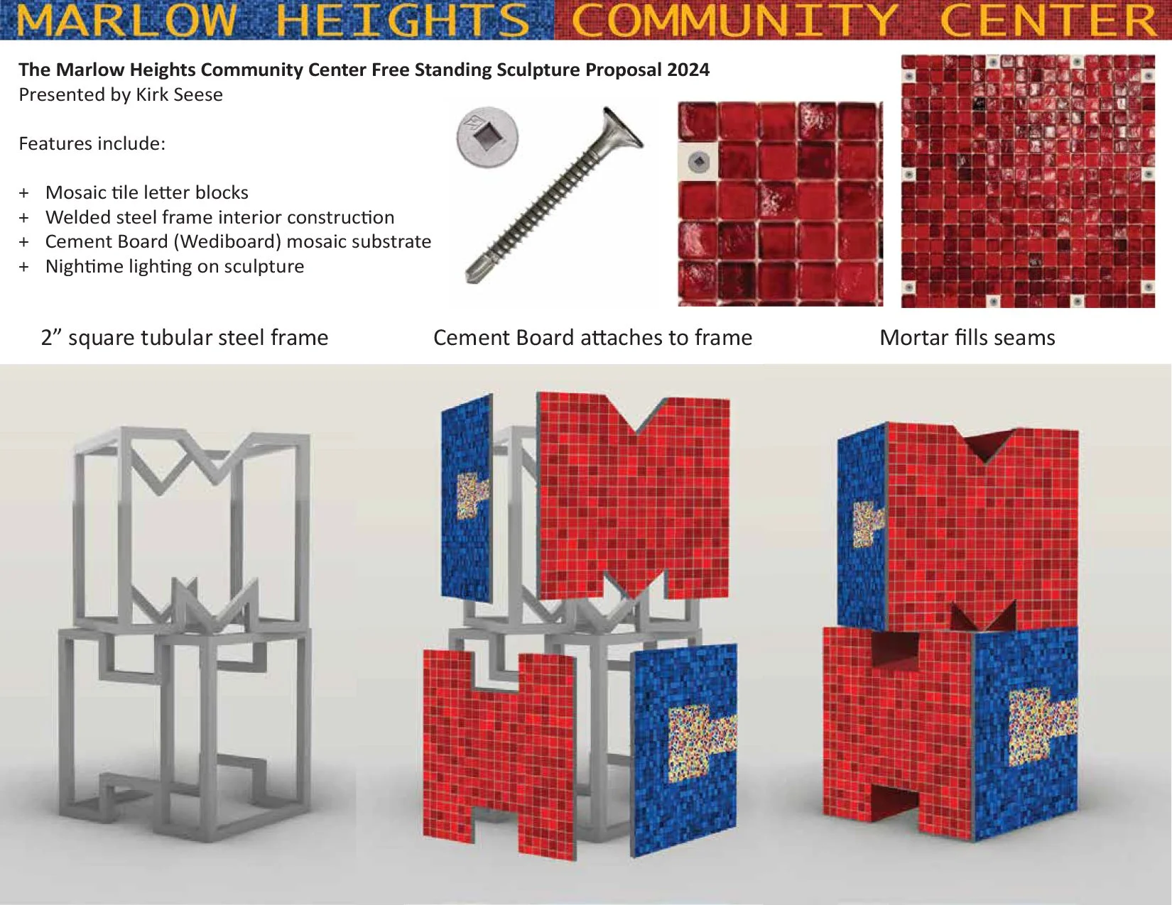 Marlow Heights Community Center Mosaic Tile Free Standing Sculpture Proposal - Kirk Seese-8.jpg
