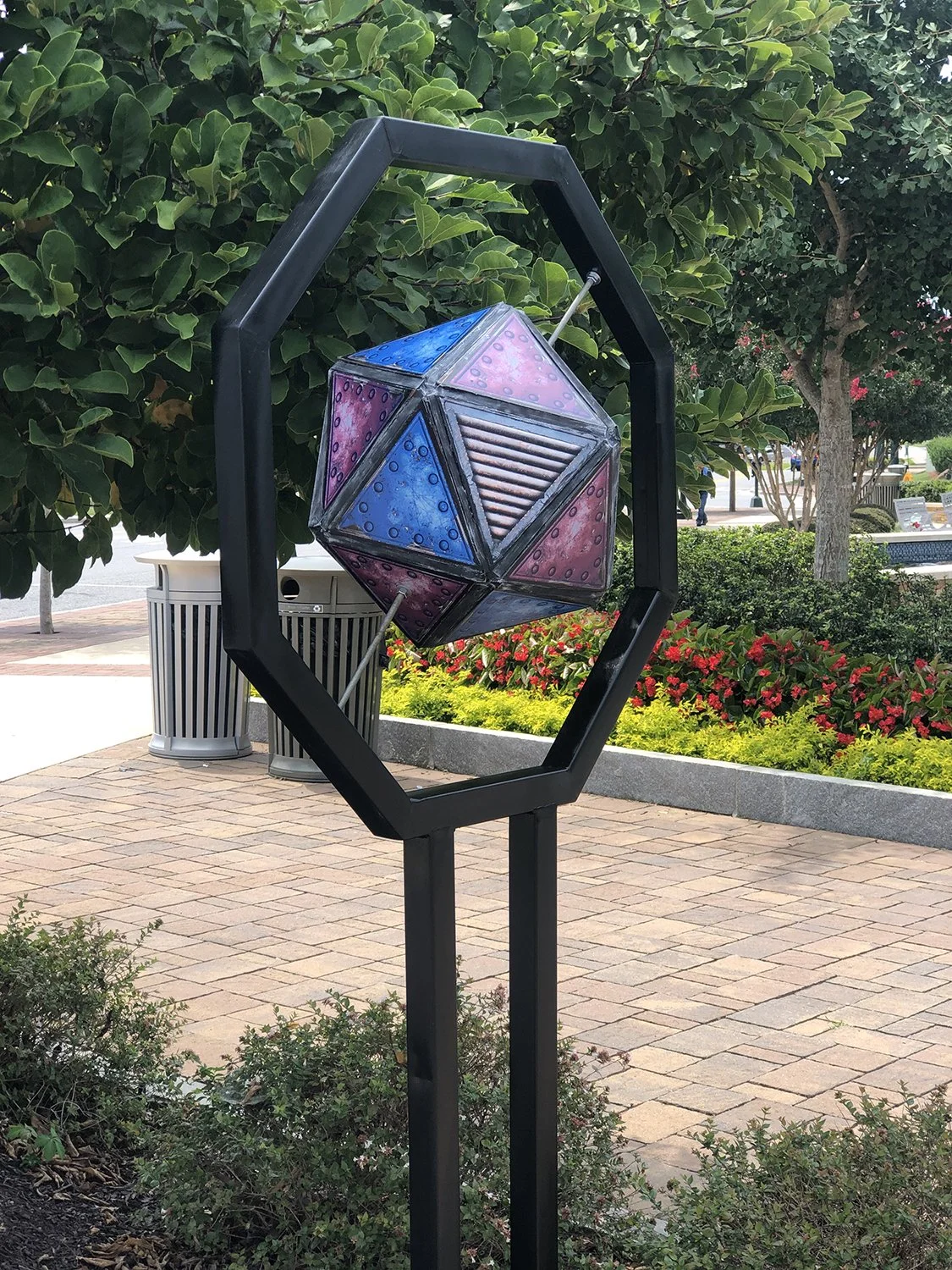 Sandy Springs GA Purple Retro Space Junk Icosahedron 1.jpg