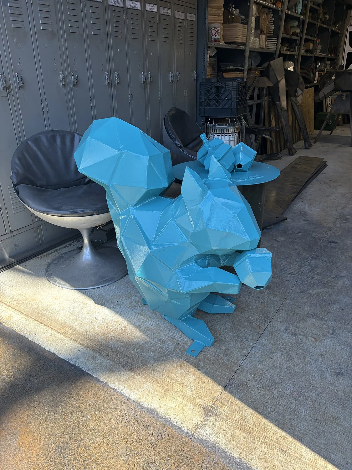 Sindri the Squirrel powder coated