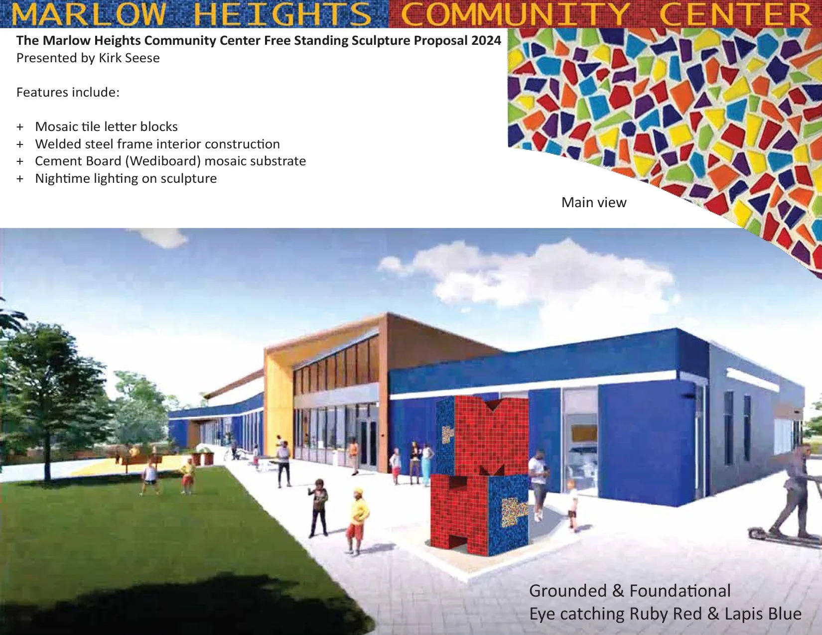 Marlow Heights Community Center Mosaic Tile Free Standing Sculpture Proposal - Kirk Seese-4.jpg