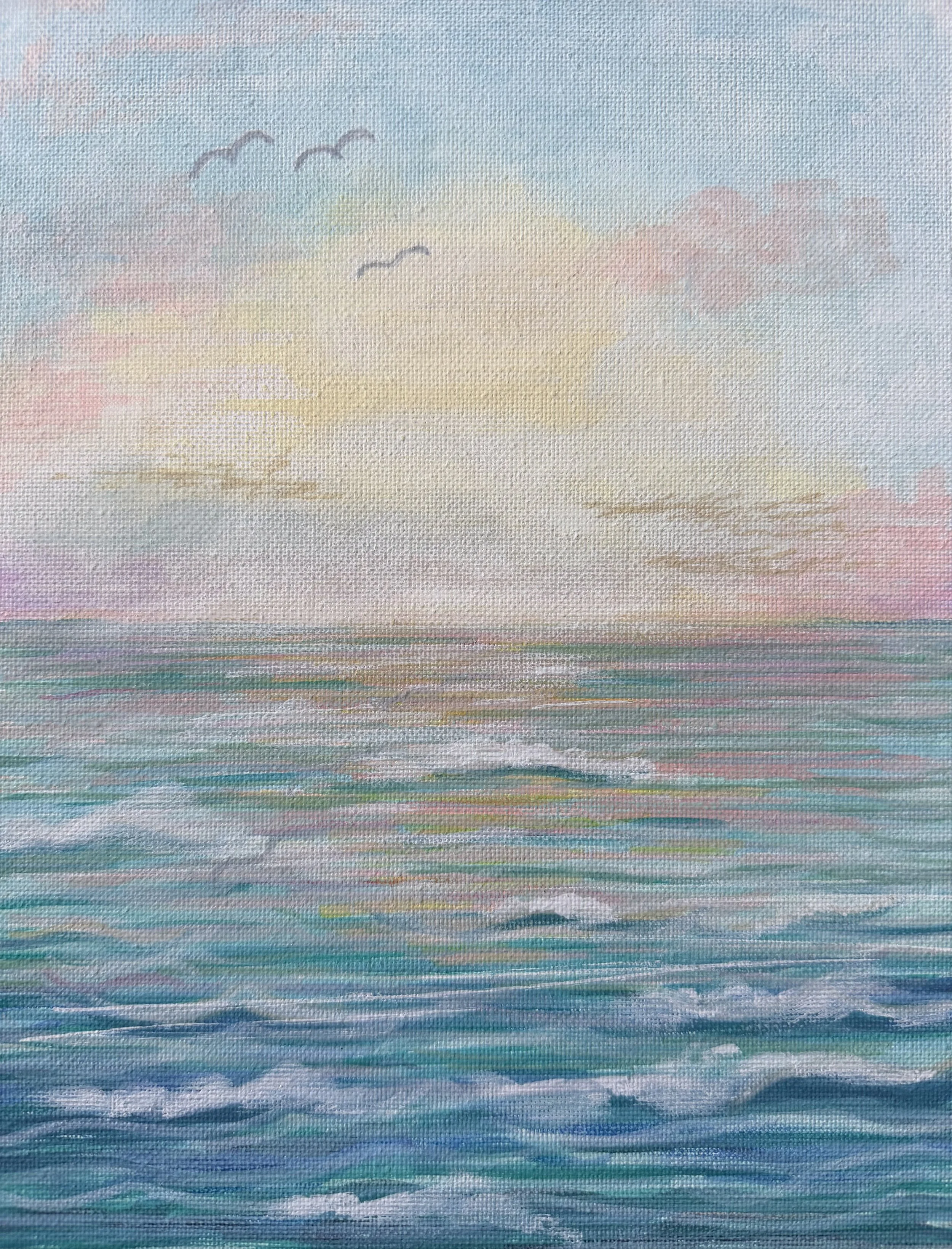 sunrise over deep waters