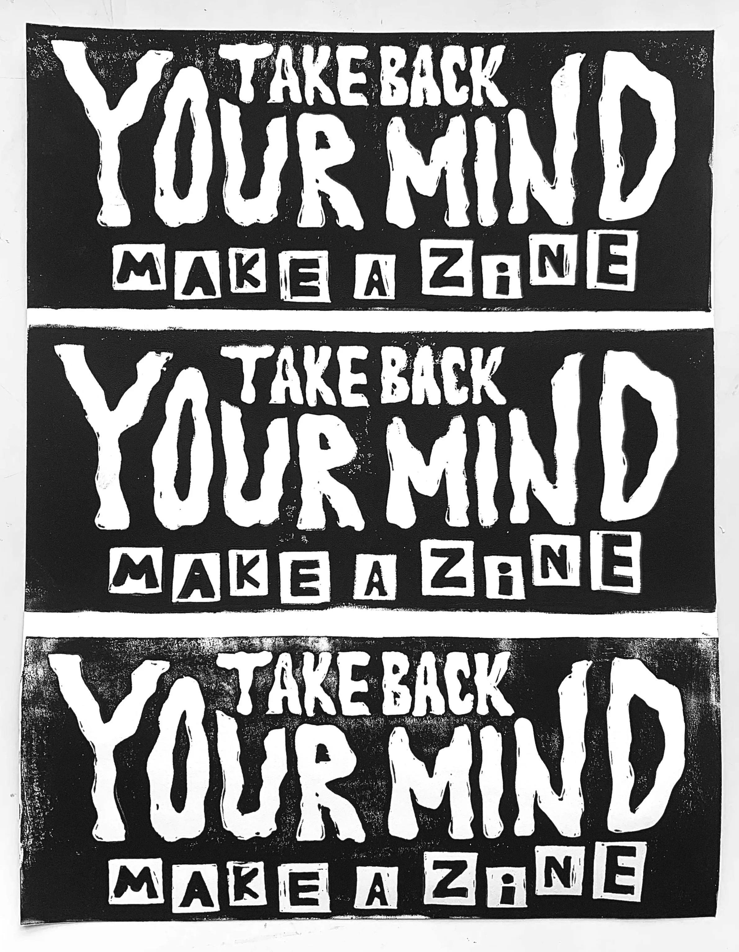 Linocut print, 8.5" x 11", 2025