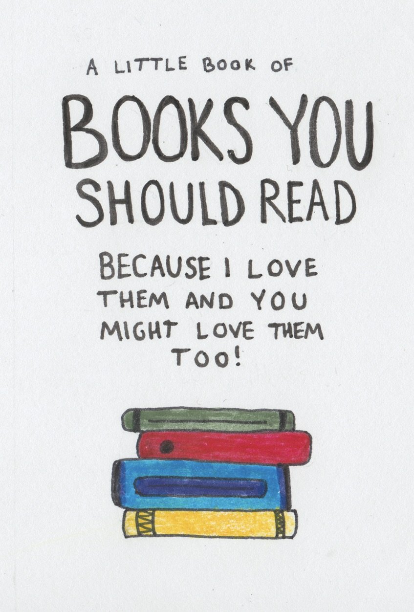 "Books You Should Read!" Zine - 2024. Page #1.