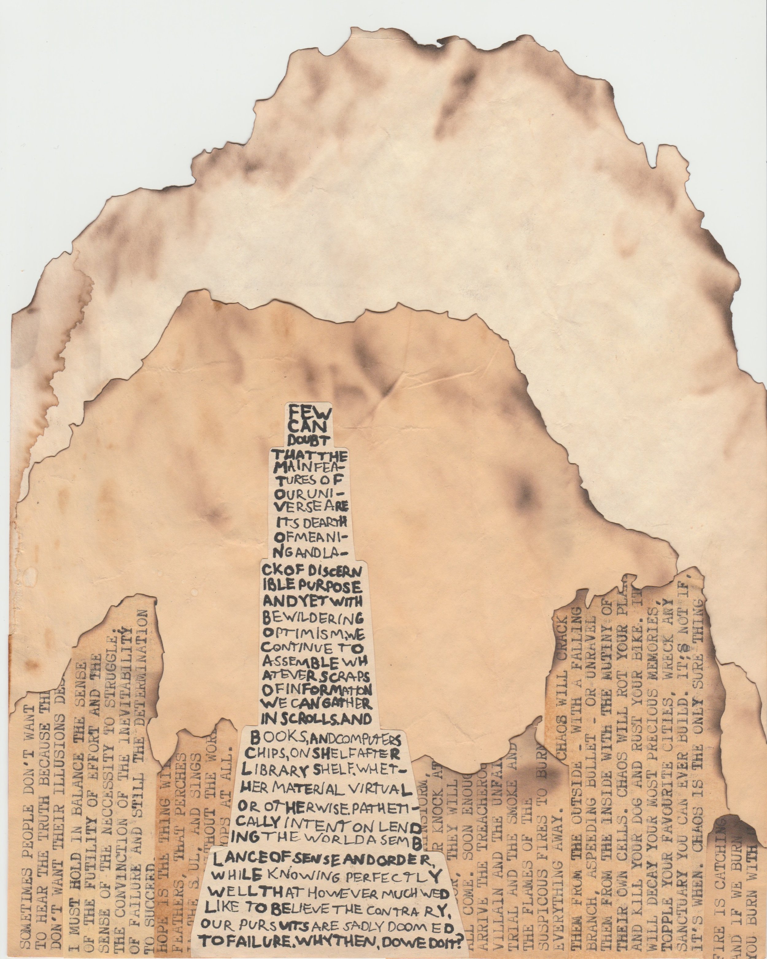 "Alexandria" - 8.5" x 11", collage. 2022