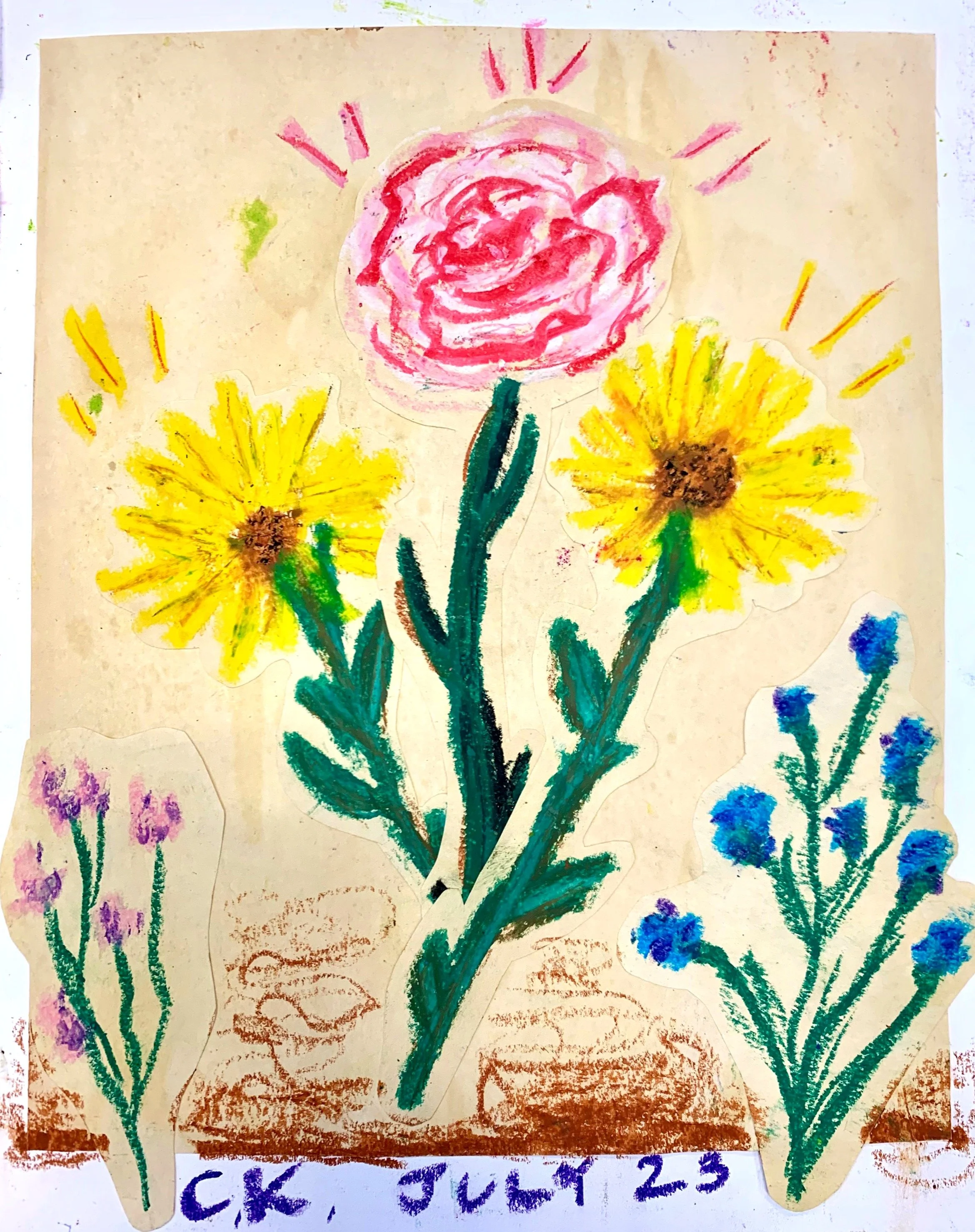 Untitled - 8.5" x 11", collage. 2023