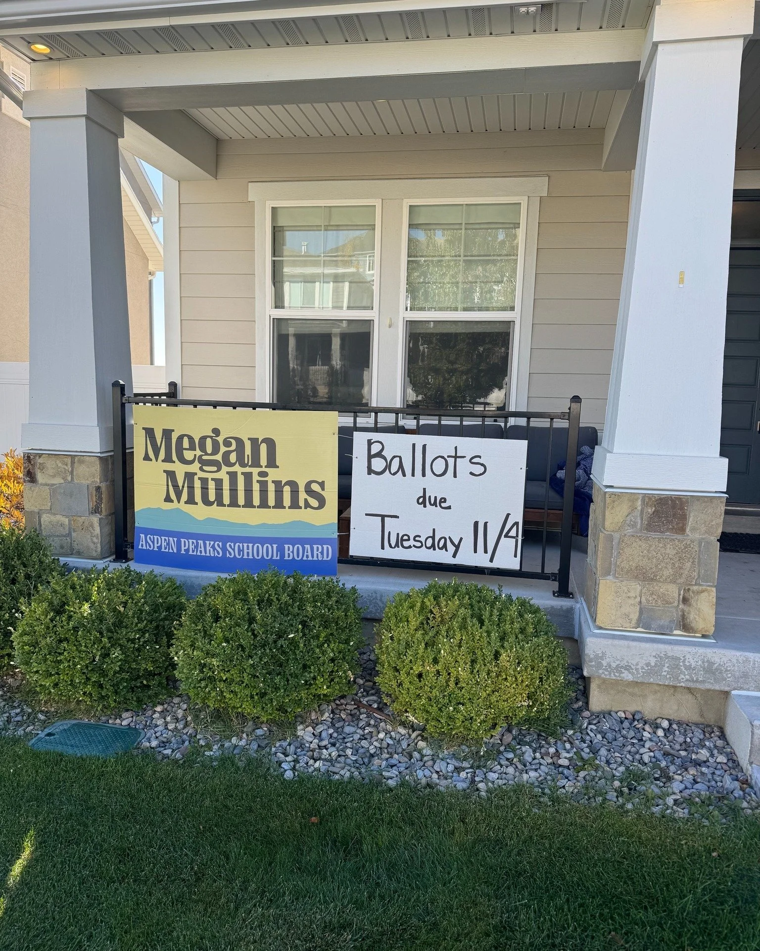 🎃 I&rsquo;m all ready for trick-or-treaters! Going for a super subtle message this year 😉 

While you&rsquo;re out tonight, don&rsquo;t forget &mdash; ballots are due Tuesday, November 4th! 🗳️
It&rsquo;s too late to mail, so please use a ballot bo