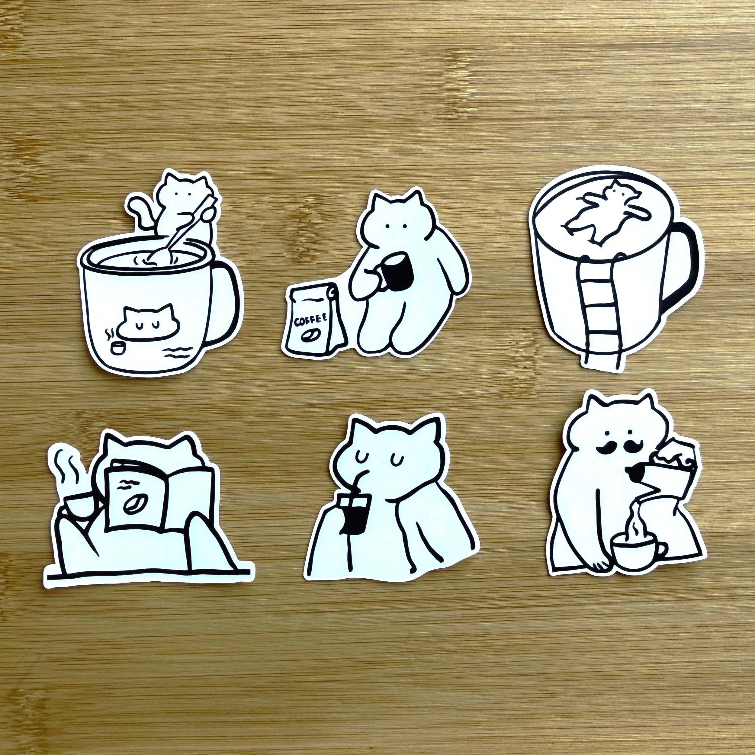 Coffee Cat Stickers Vol. 1