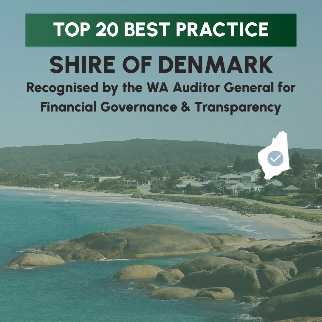 Big shoutout to the Shire of Denmark! 🙌

Named one of WA&rsquo;s Top 20 best practice councils in the Auditor General&rsquo;s latest report &mdash; for strong financial governance and community-focused delivery.

Good leadership starts with good ste