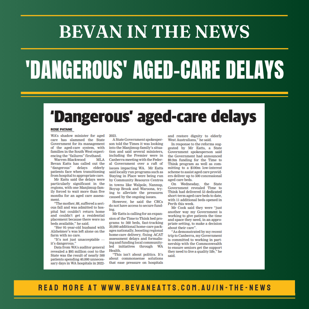 In the News: 'Dangerous' aged-care delays