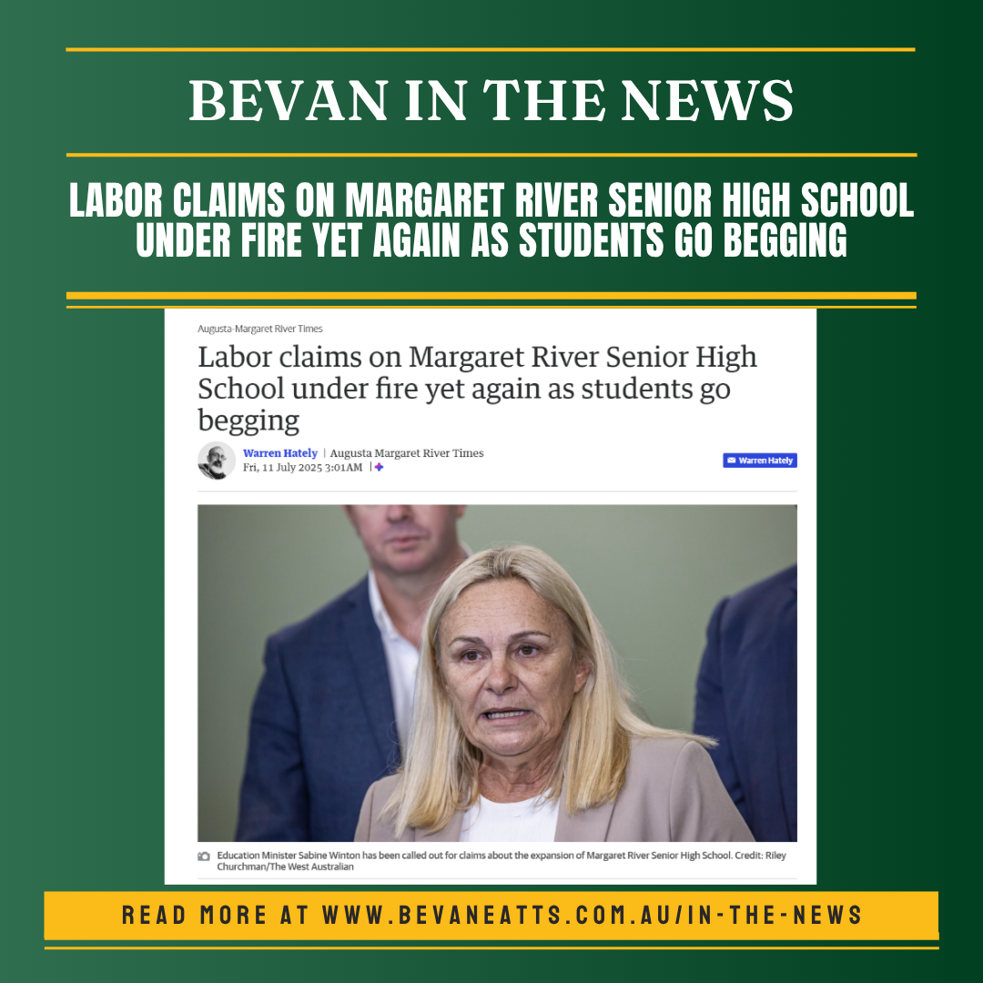In the News: Labor claims on Margaret River Senior High School under fire yet again as students go begging